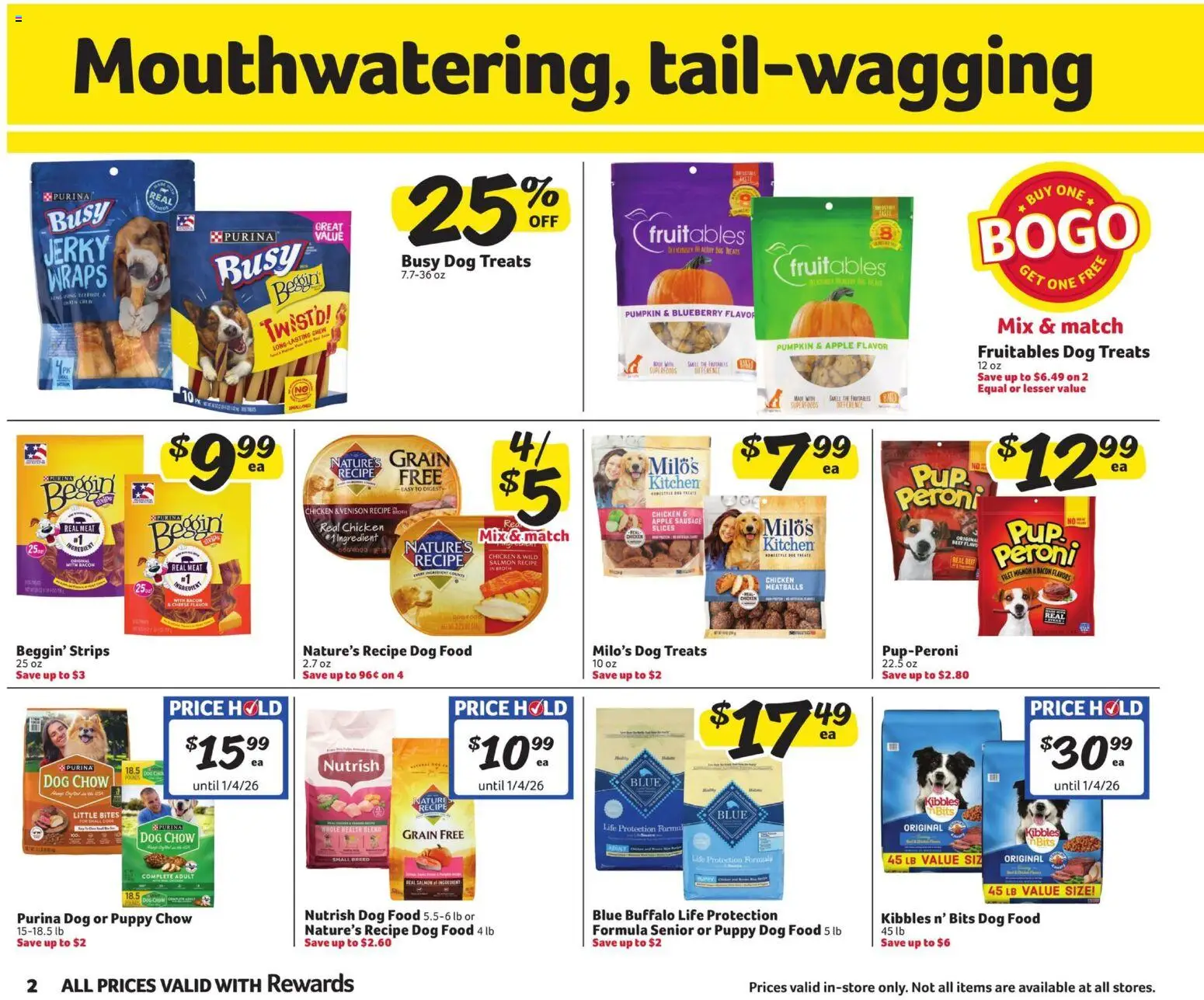Winn Dixie In-Store Flyer - valid from 26.11.2025 | Page: 2 | Products: Dog Treats, Dog Food, Cheese, Sausage