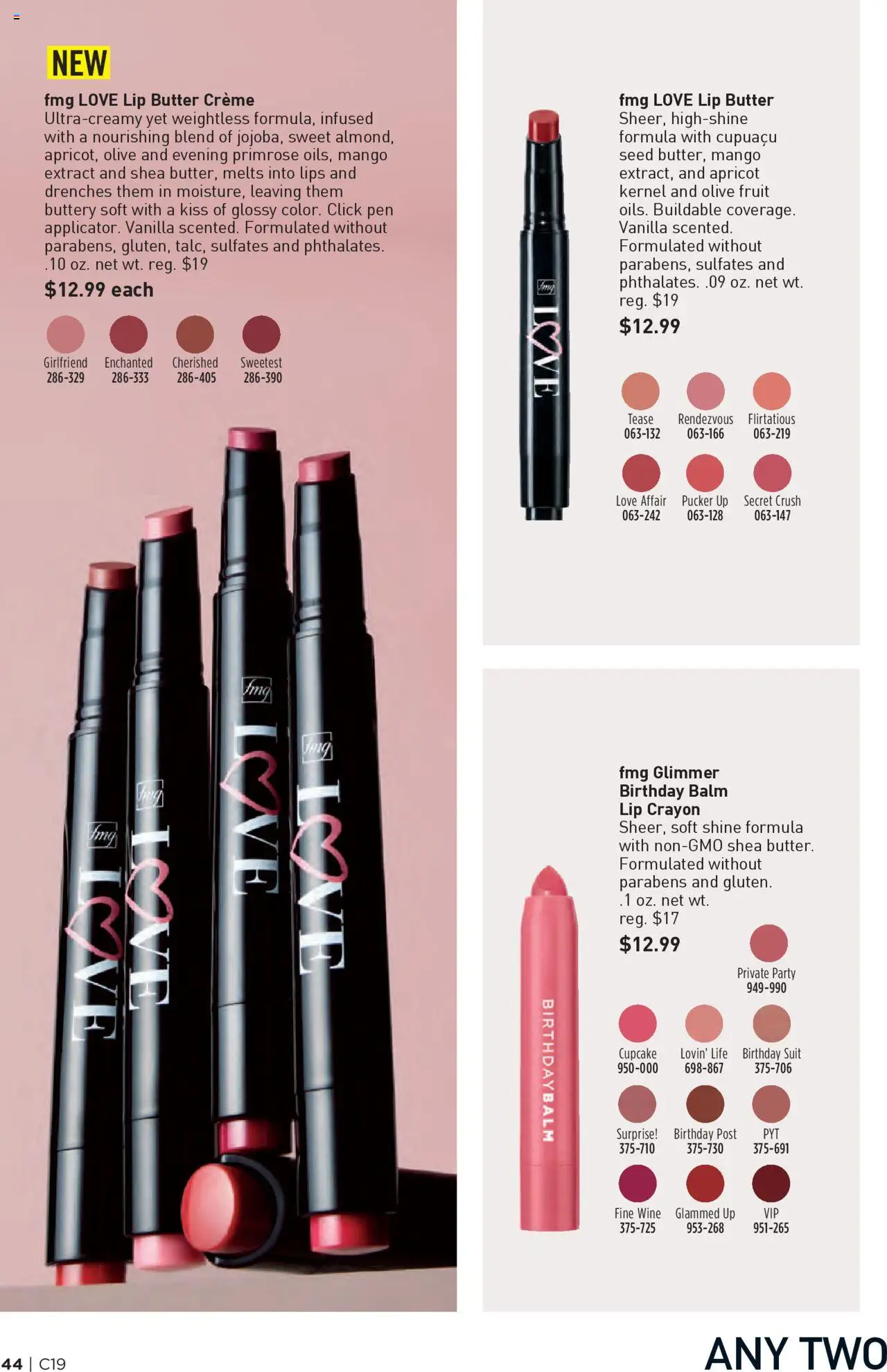 Avon Brochure - valid from 10.09.2025 | Page: 44 | Products: Butter, Wine, Suit, Mango
