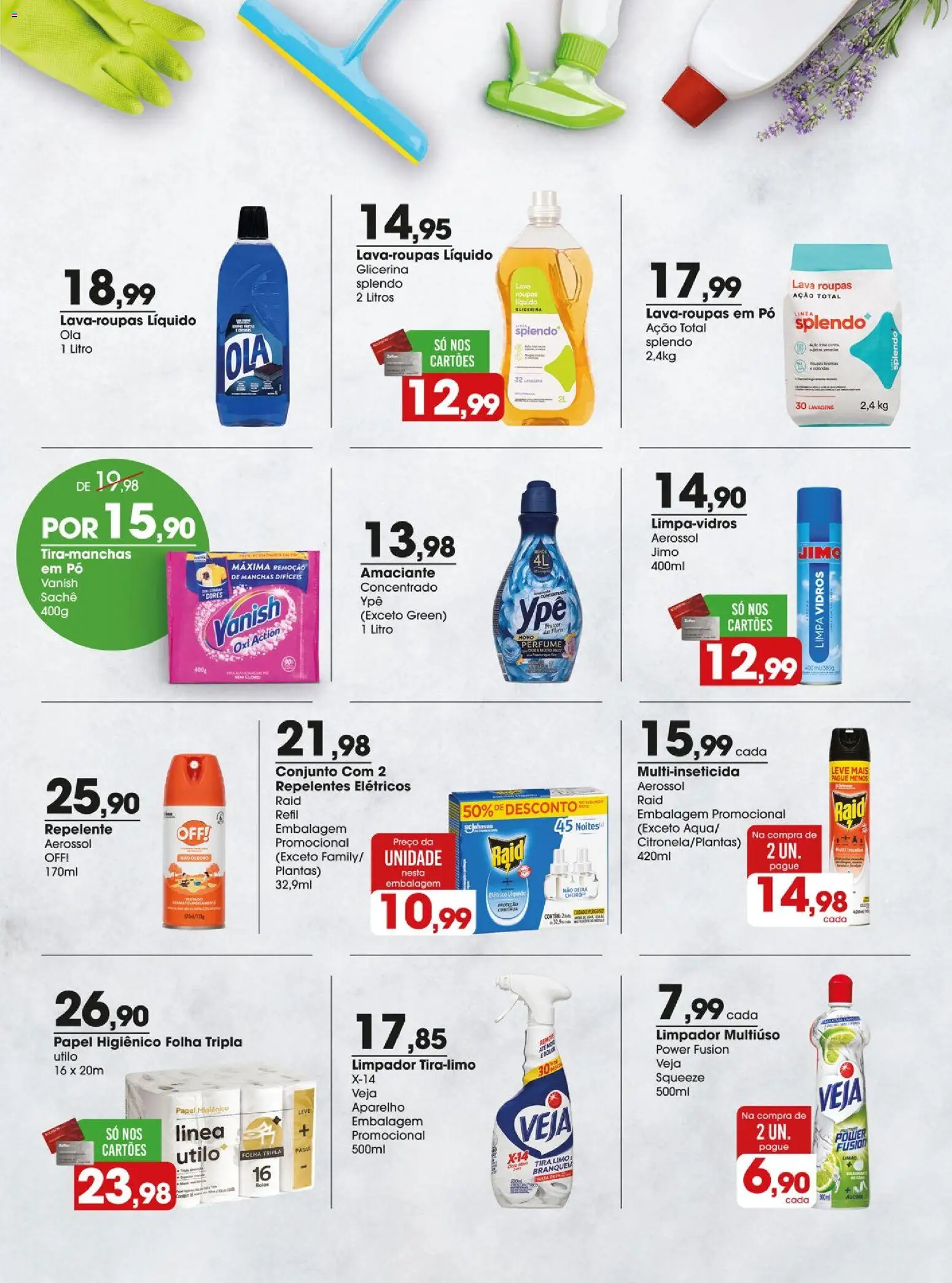 Zaffari Folheto - válido de 19.02.2026 | Página: 13 | Produtos: Perfume, Vanish, Papel higiênico, Amaciante