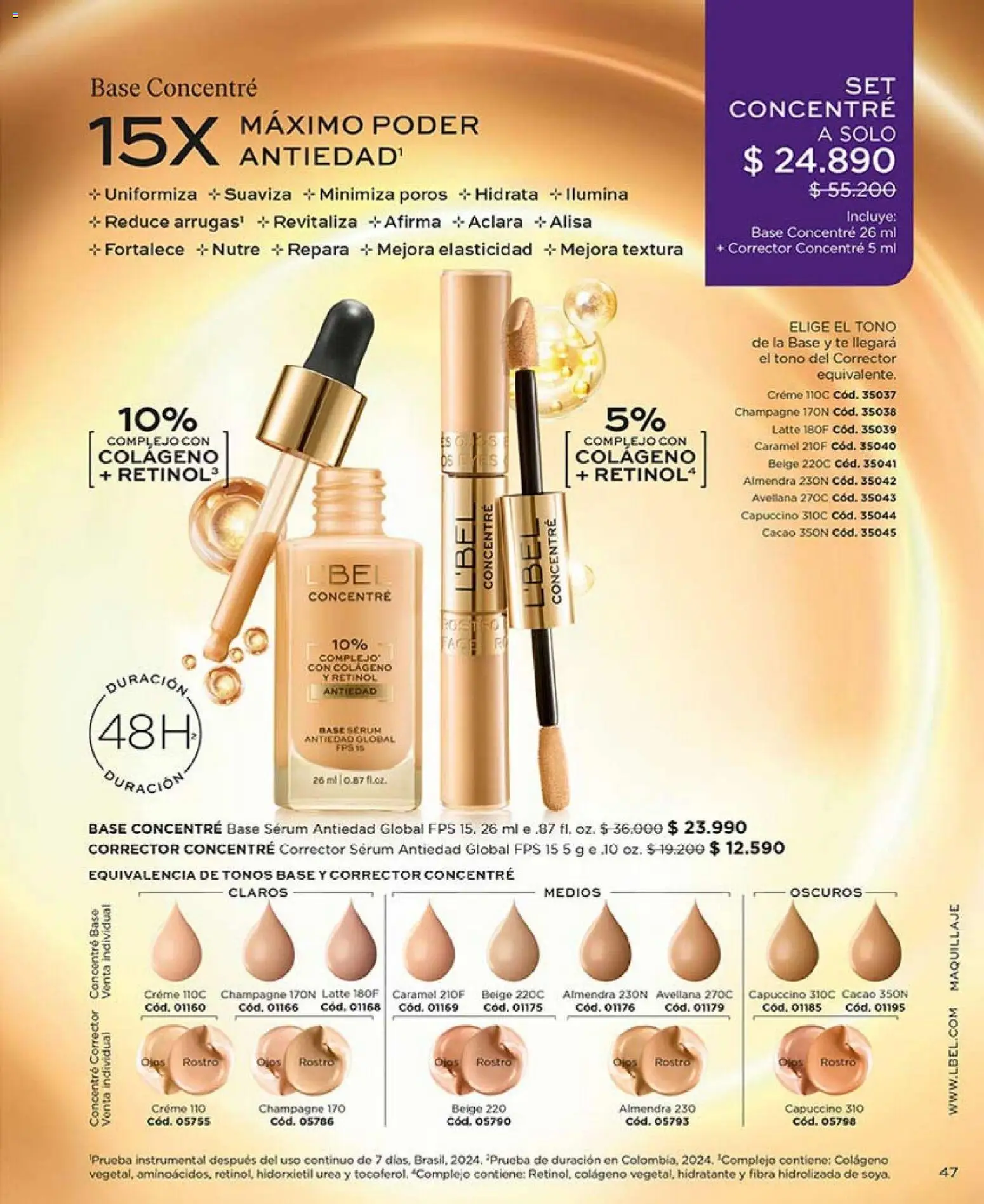 Catálogo L'Bel Campaña 4 │ válido desde el 15.02.2026 | Página: 51 | Productos: Almendra, Maquillaje, Corrector, Serum