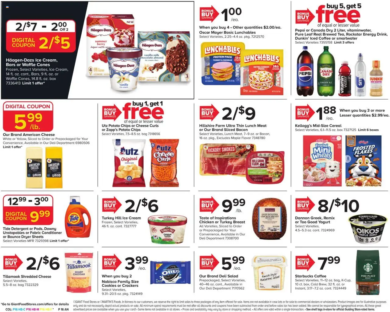 Giant Weekly Ad - valid from 22.08.2025 | Page: 4 | Products: Coffee, Chocolate, Detergent, Ice cream