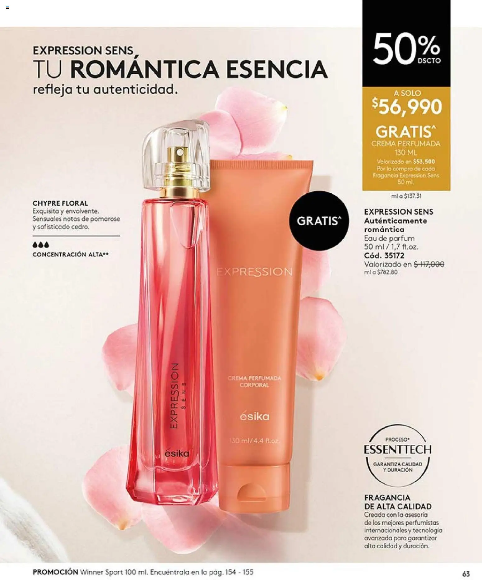 Ésika revista - valida desde el 01.04.2026 | Página: 63 | Productos: Crema, Fragancia