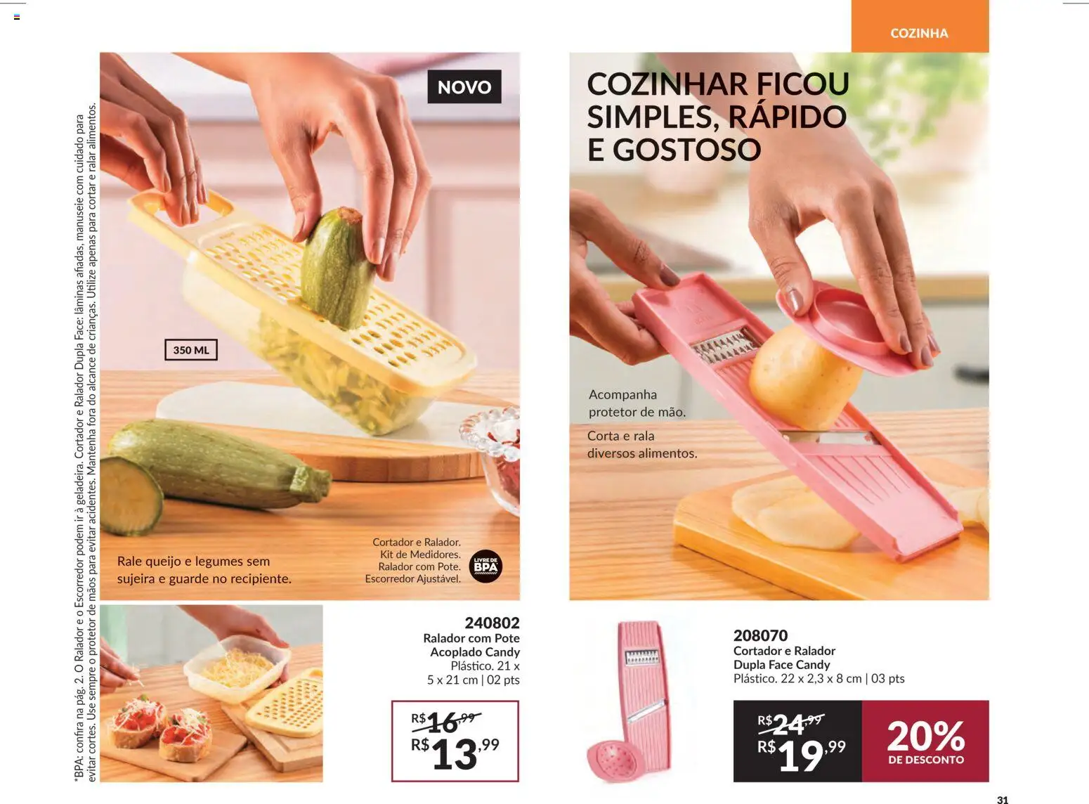 Avon Folheto - válido de 18.02.2026 | Página: 31 | Produtos: Ralador, Escorredor, Queijo, Cortador