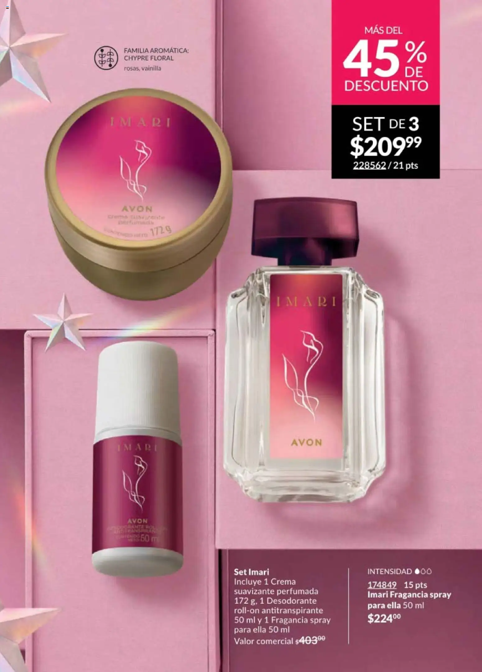 Nuevas ofertas de AVON válidas en toda la República Mexicana desde el 28.11.2025. ¡Encuentra las mejores ofertas en AVON campaña 18 2025! | Página: 29 | Productos: Desodorante, Crema, Suavizante, Perfume