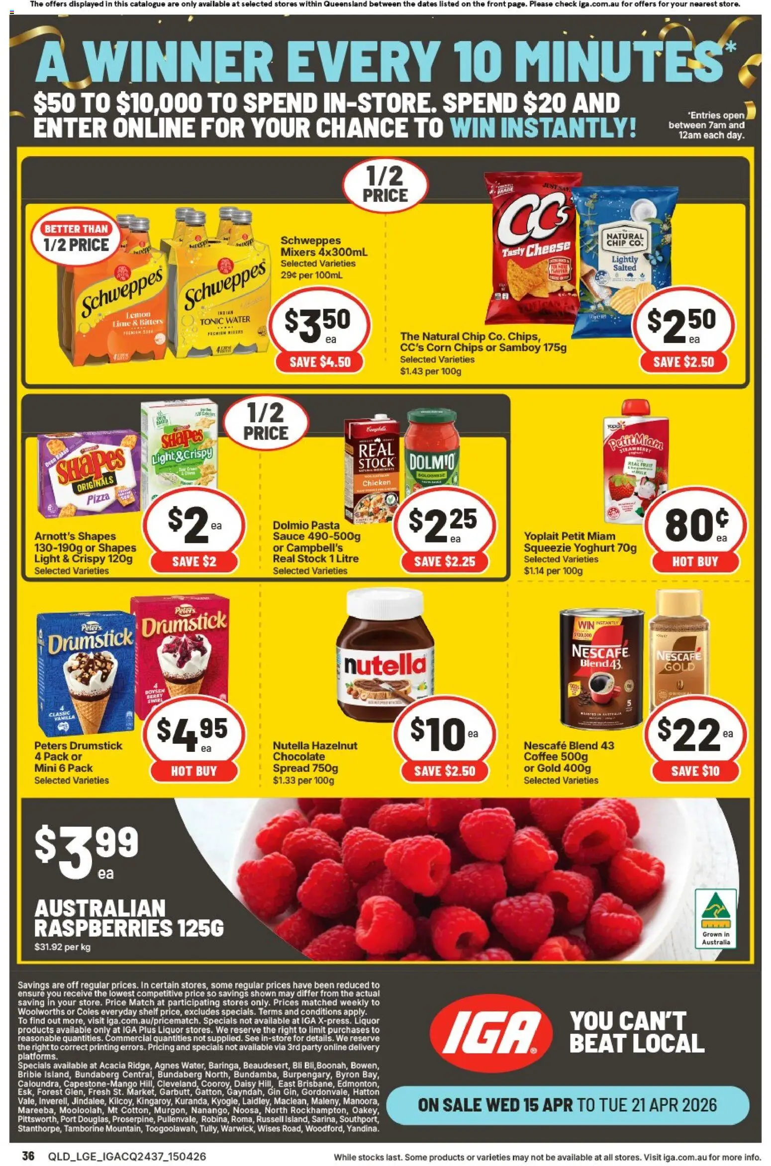 IGA catalogue - valid from 15.04.2026 | Page: 35 | Products: Honey, Toothpaste, Toothbrush, Watermelon