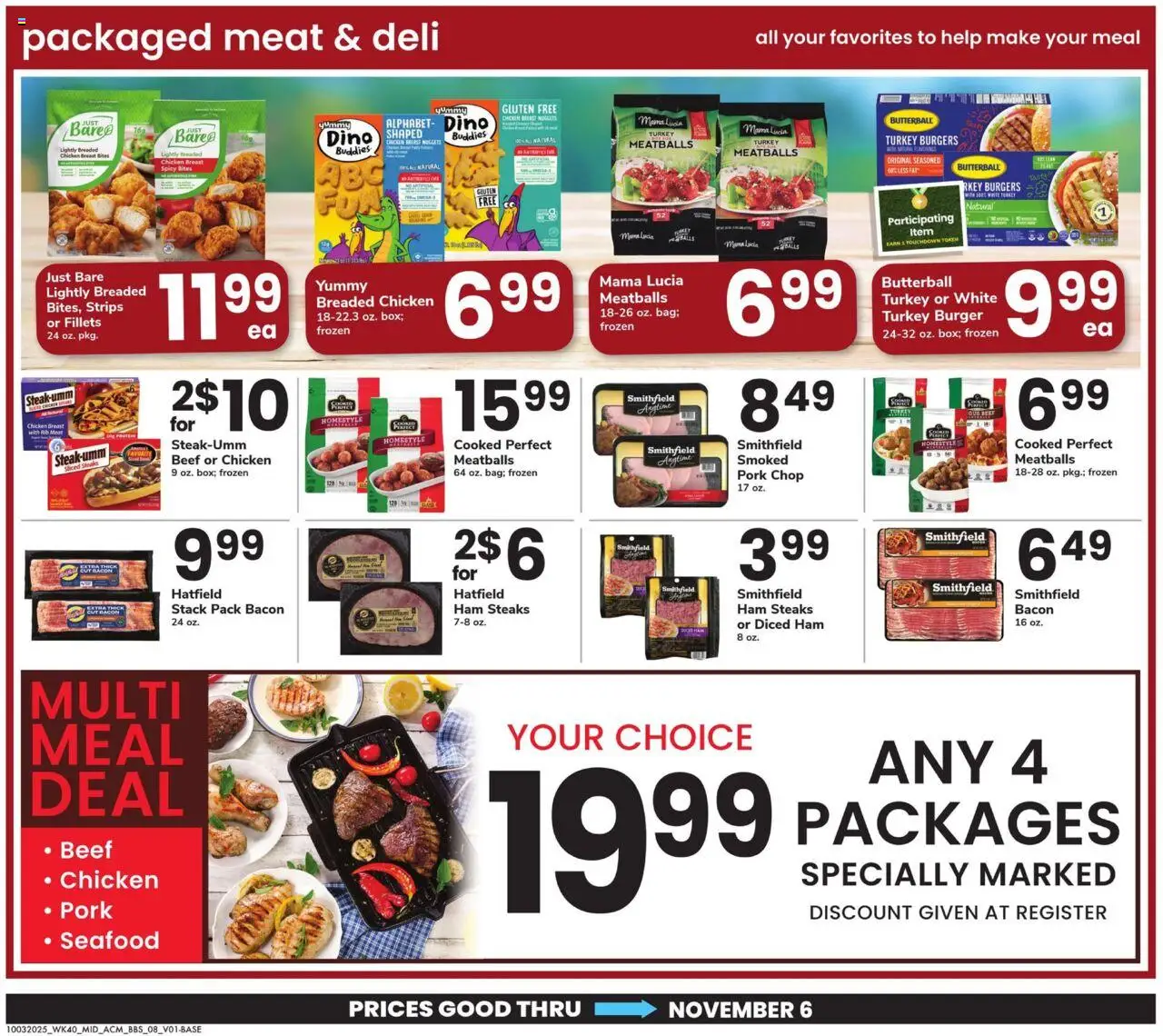 Acme Big Book of Savings - valid from 03.10.2025 | Page: 8 | Products: Safe, Pork, Beef, Seafood