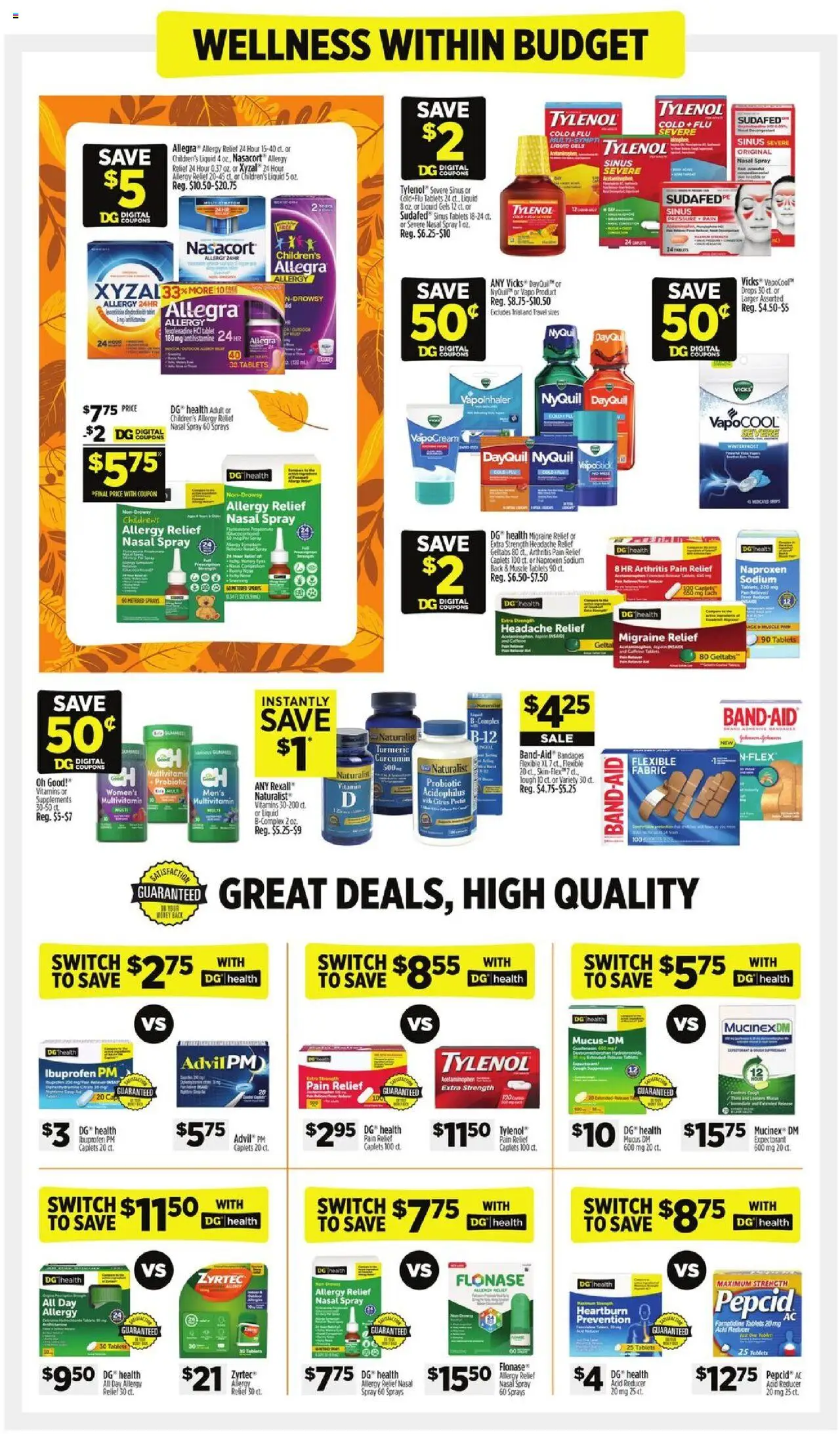 Dollar General Weekly Ad - TX - valid from 12.10.2025 | Page: 9 | Products: Multivitamin, Vitamin, Turmeric, Tablet