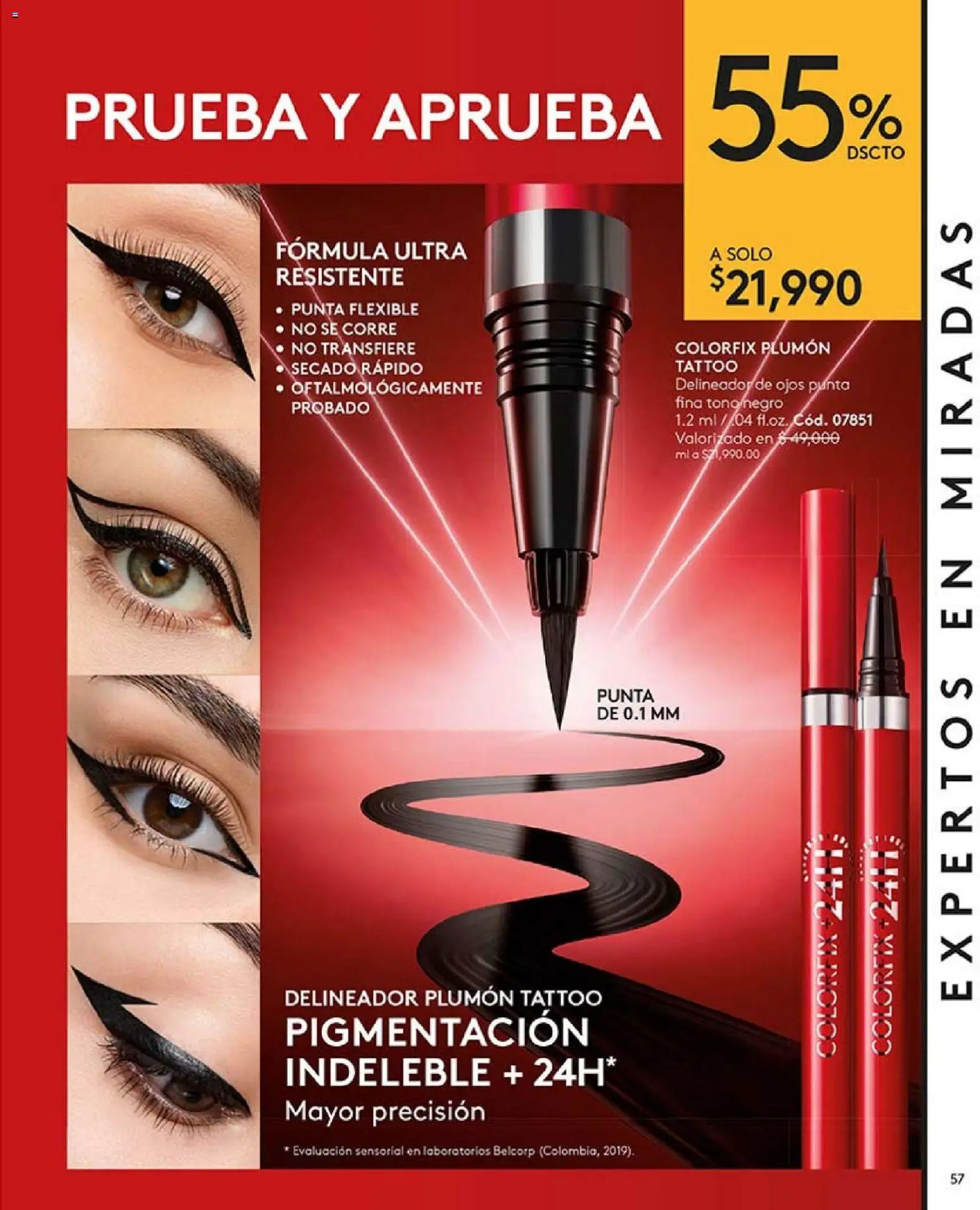 Ésika revista - valida desde el 01.01.2026 | Página: 57 | Productos: Delineador de ojos, Delineador