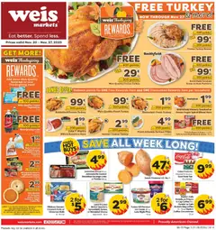 Preview of Weis weekly ads valid from 20.11.2025