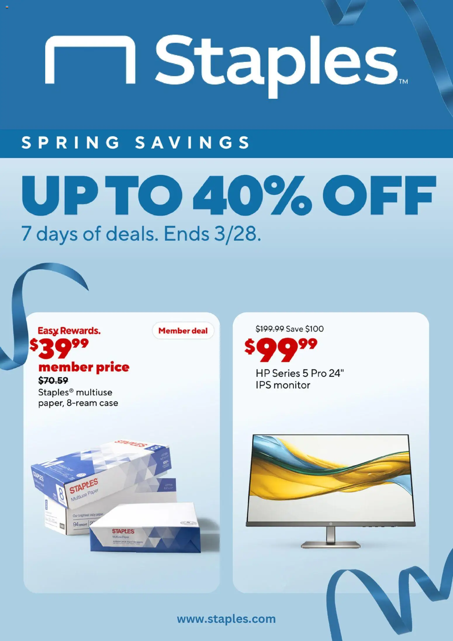 Staples Weekly Ad - valid from 22.03.2026 | Page: 1