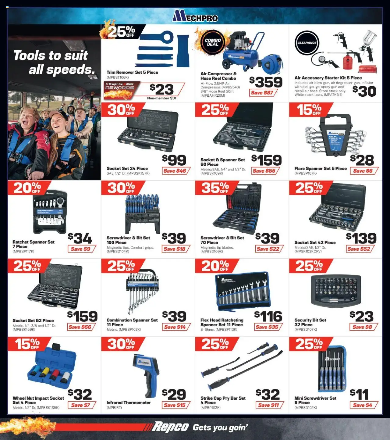 Repco catalogue - valid from 01.10.2025 | Page: 12 | Products: Socket, Suit, Cap, Tools