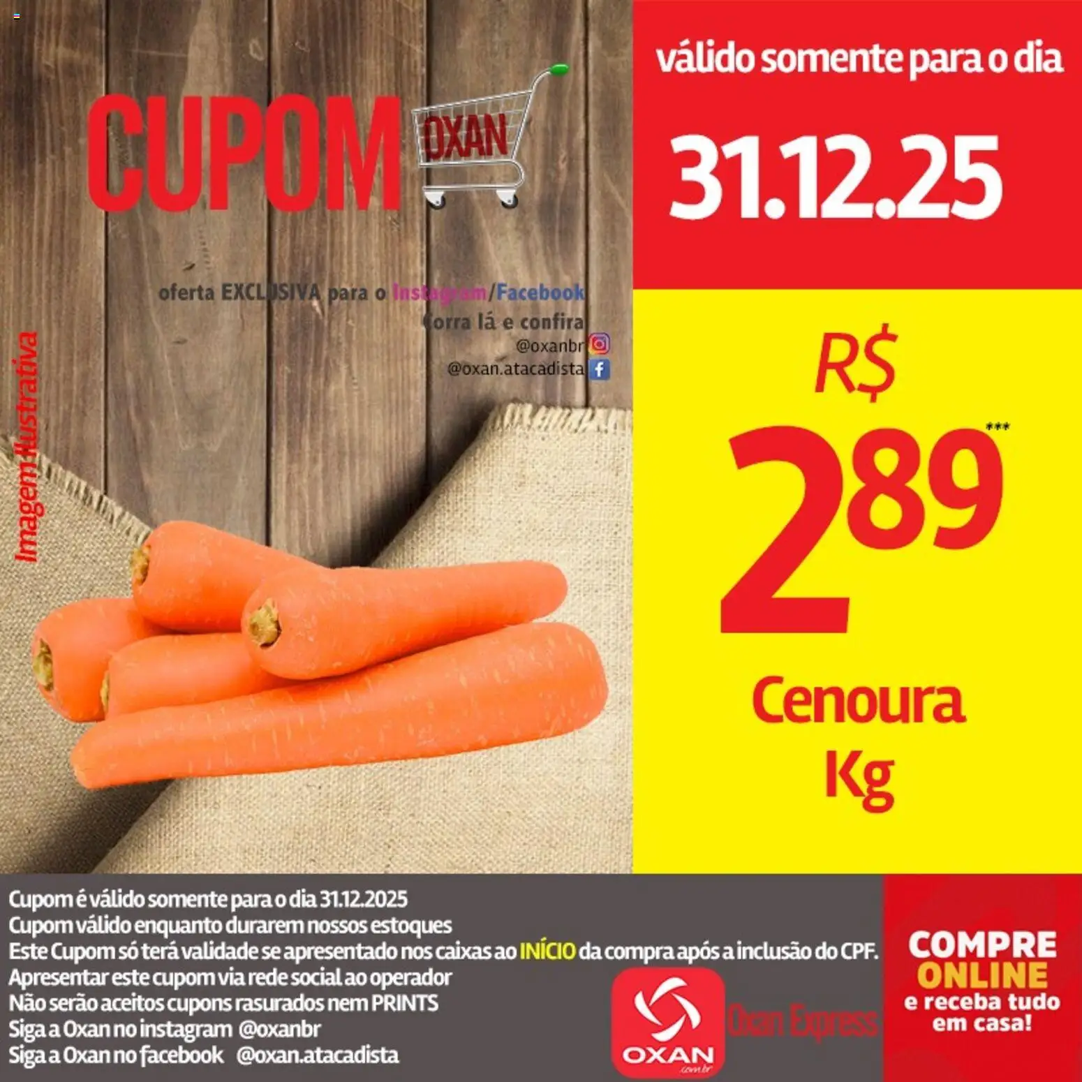 Oxan Atacadista Folheto - válido de 31.12.2025 | Página: 4 | Produtos: Cenoura
