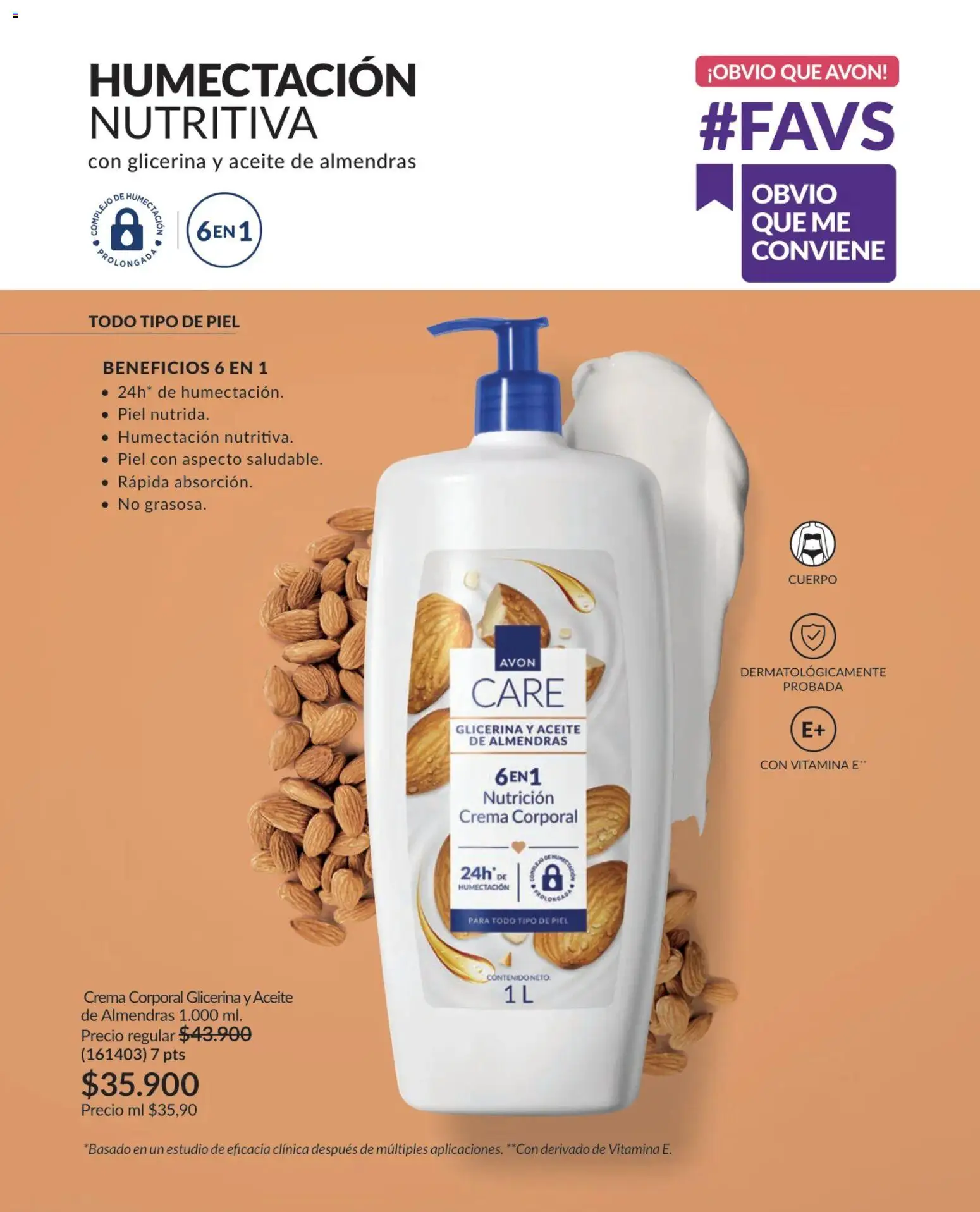 Avon revista - valida desde el 01.04.2026 | Página: 157 | Productos: Almendras, Crema, Aceite
