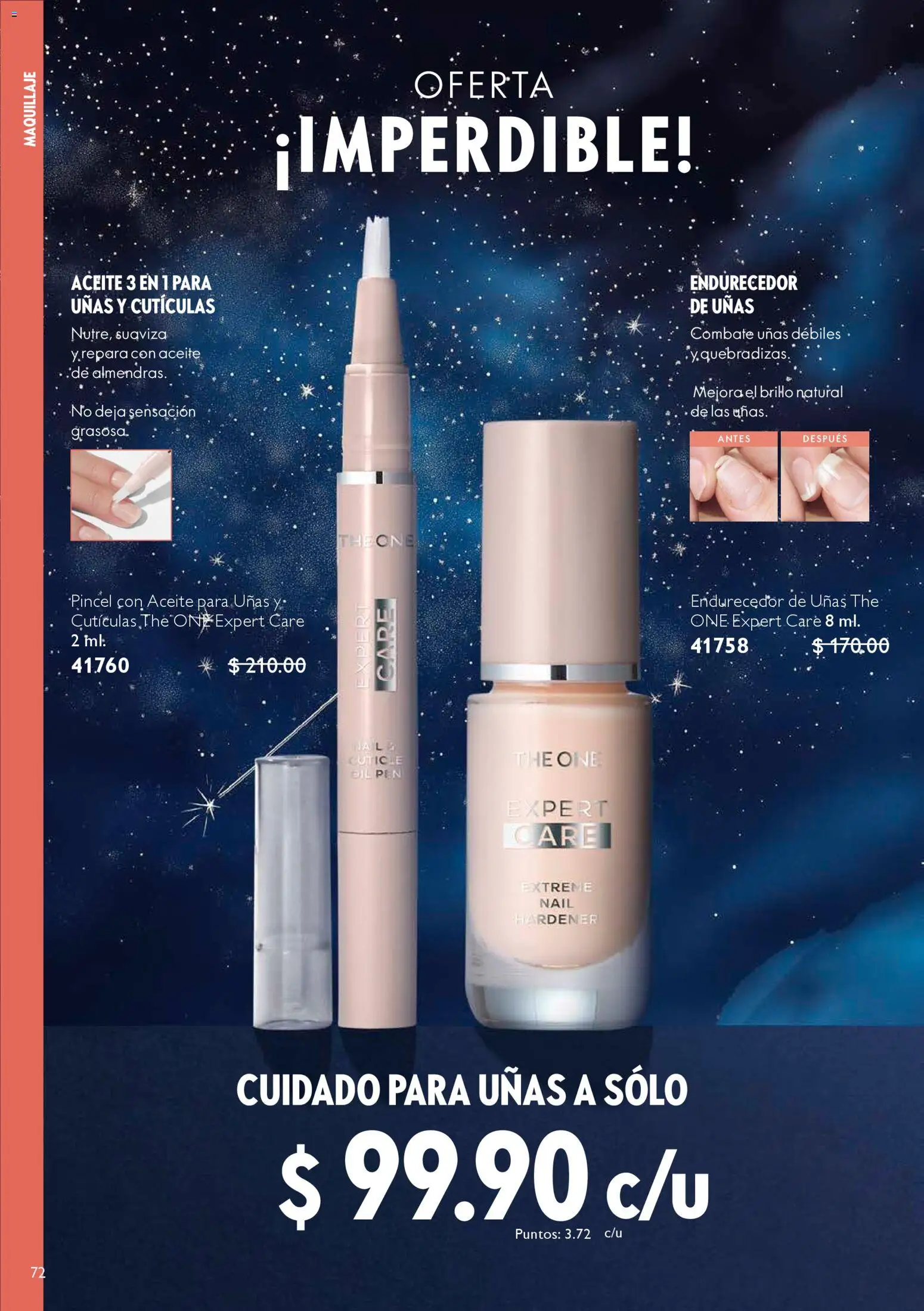 Nuevas ofertas de Oriflame válidas en toda la República Mexicana desde el 06.12.2025. ¡Encuentra las mejores ofertas en Oriflame campaña 12 2025! | Página: 72 | Productos: Pincel, Brillo, Aceite, Maquillaje