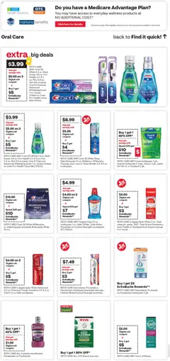 Preview of CVS Pharmacy weekly ads valid from 05.04.2026 | Page: 13 | Products: Pen, Brush, Toothpaste, Mouthwash