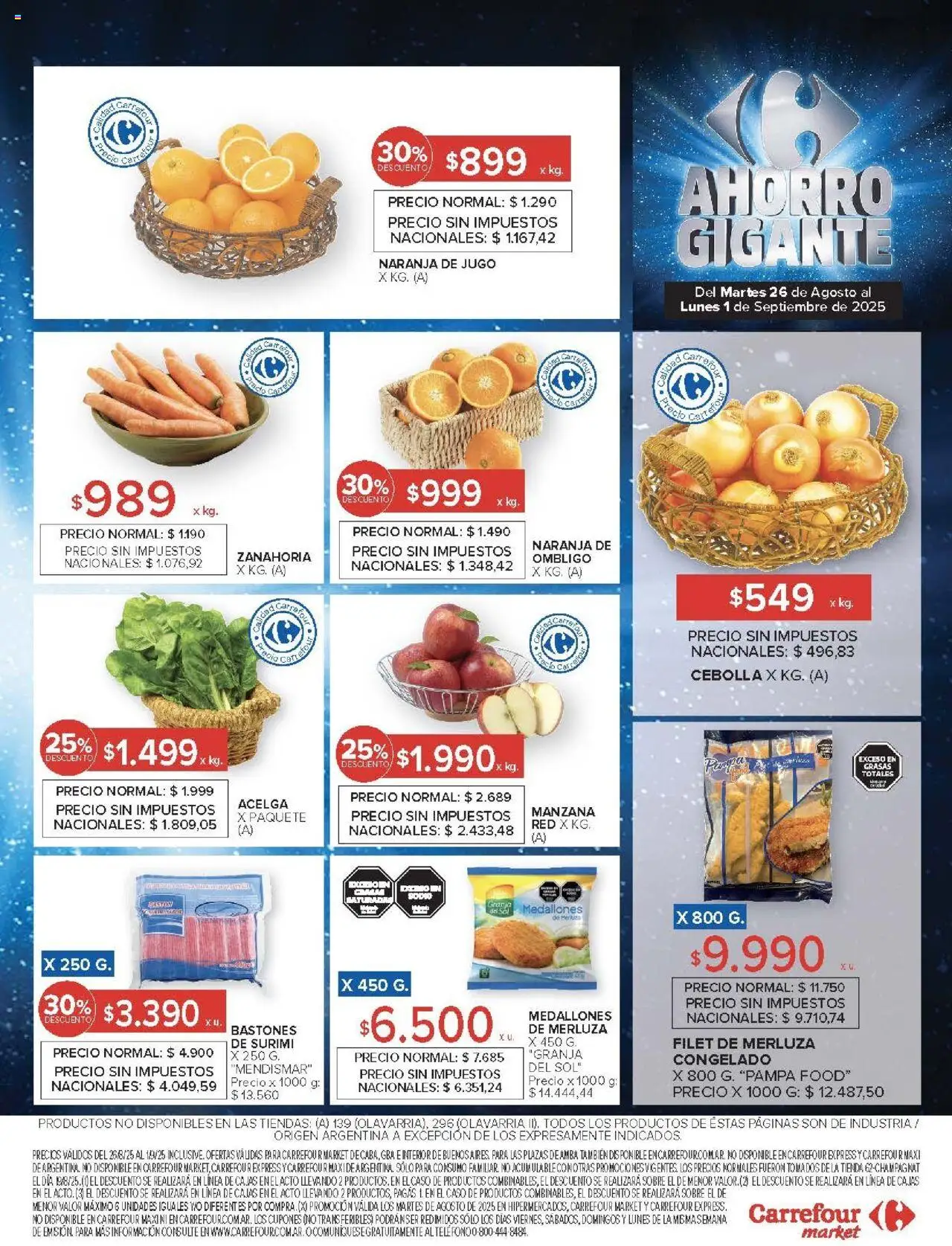 Carrefour Market catálogo │ válido desde el 26.08.2025 | Página: 16 | Productos: Teléfono, Sobre, Manzana, Jugo