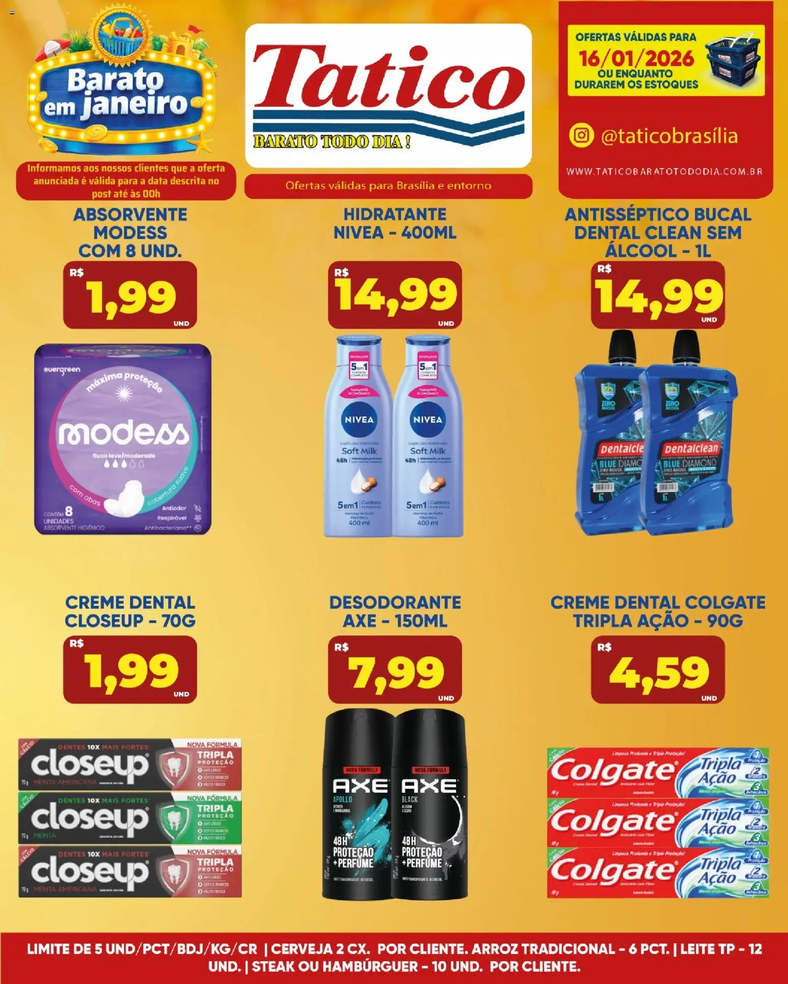 Tatico Folheto - válido de 17.01.2026 | Página: 32 | Produtos: Leite, Cálcio, Creme, Hambúrguer