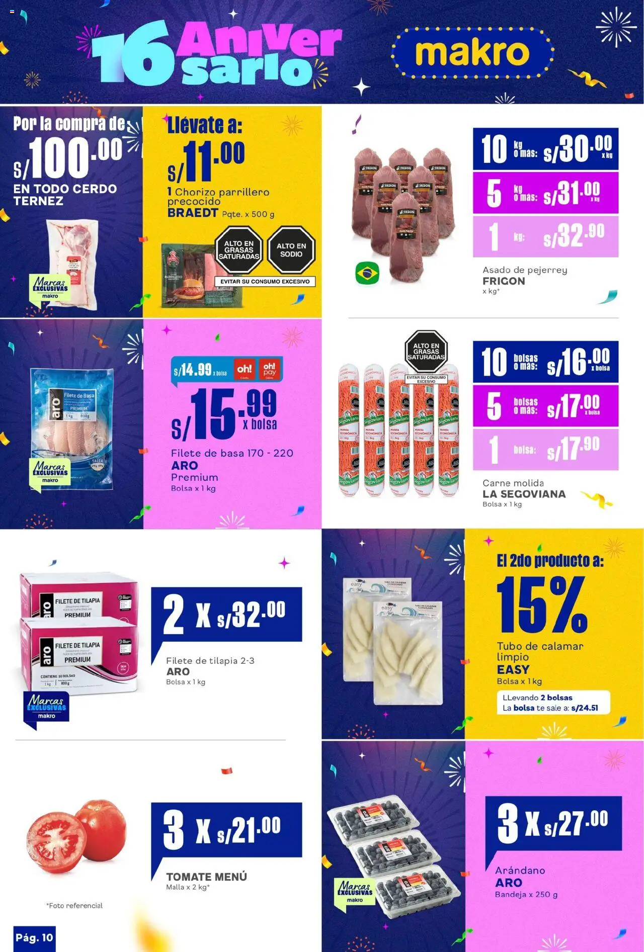 Catálogo Makro válido desde 17.07.2025 | Página: 12 | Productos: Cerdo, Té, Bolsa