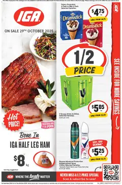 Preview of IGA Catalogue SA - valid from 29.10.2025