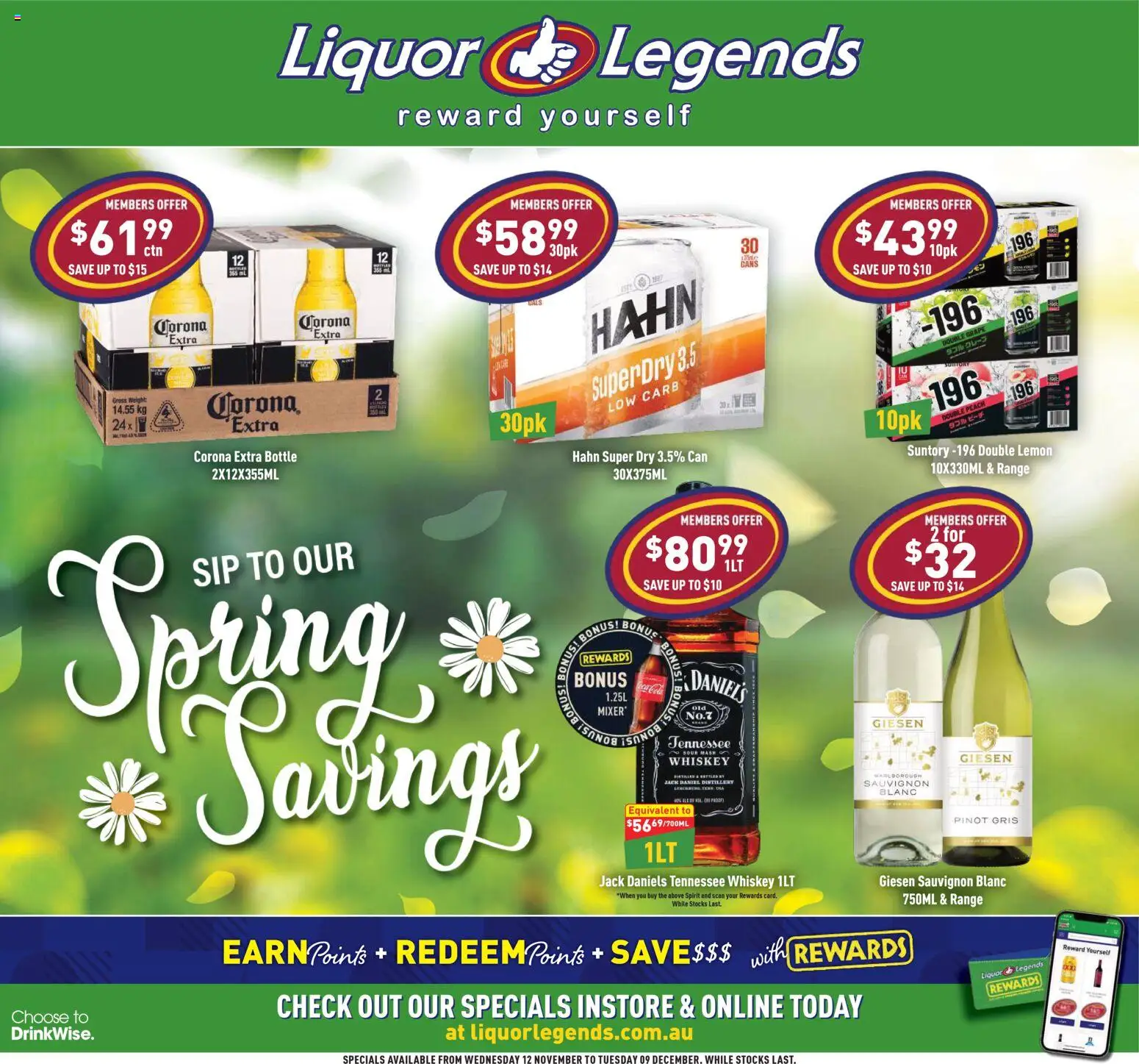Liquor Legends catalogue - valid from 12.11.2025 | Page: 1 | Products: Whiskey, Lemon, Peach, Weight