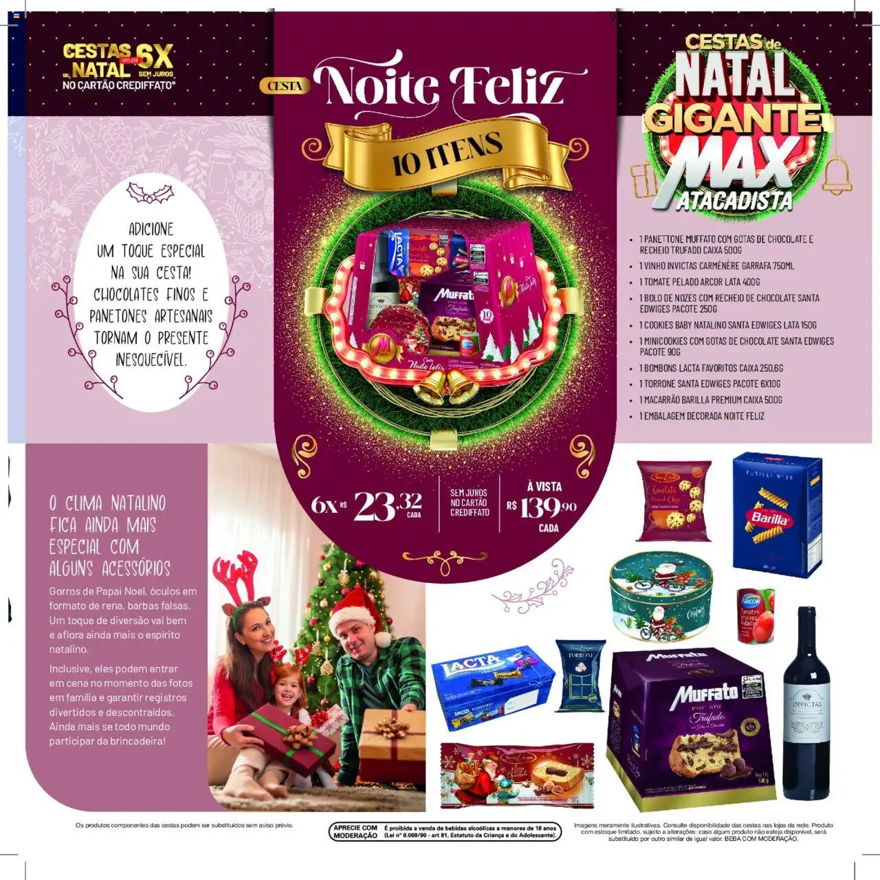 Max Atacadista Folheto - válido de 13.10.2025 | Página: 5 | Produtos: Panettone, Cesta, Chocolate, Nozes