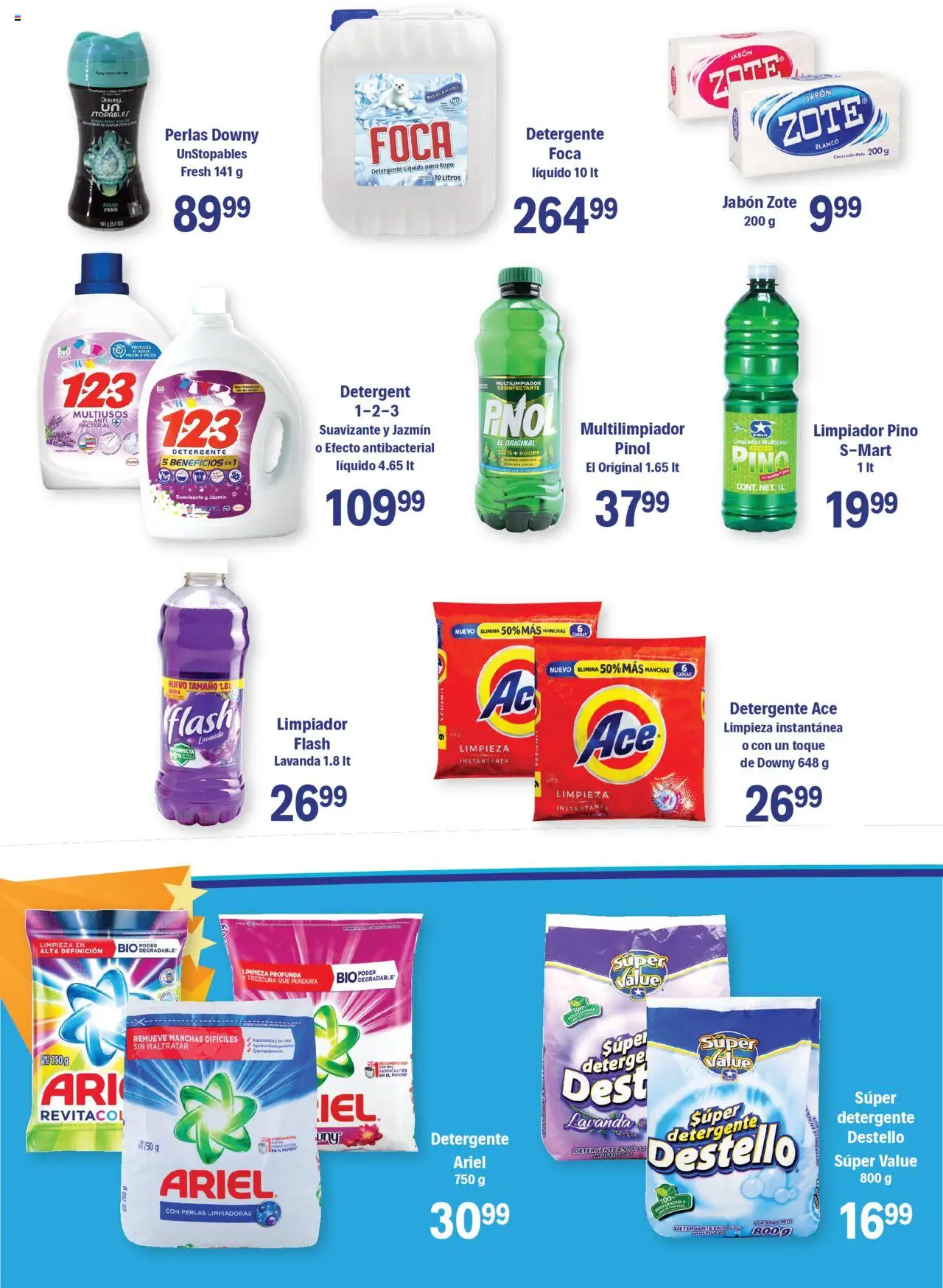 Nuevas ofertas de S-Mart válidas en toda la República Mexicana desde el 03.10.2025. ¡Encuentra las mejores ofertas en S-Mart - Folleto de Feria - Chihuahua! | Página: 4 | Productos: Suavizante, Limpiador, Ropa, Jabón
