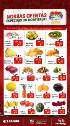 Semar Supermercado ofertas Terça e Quarta da Feira - Pré-Visualização do folheto da loja Semar Supermercado, válido de 17.03.2026