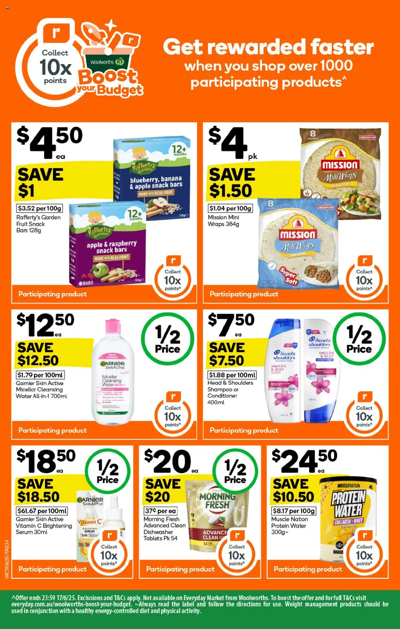 Woolworths catalogue - valid from 11.06.2025 | Page: 34 | Products: Conditioner, Raspberry, Tablets, Vitamin