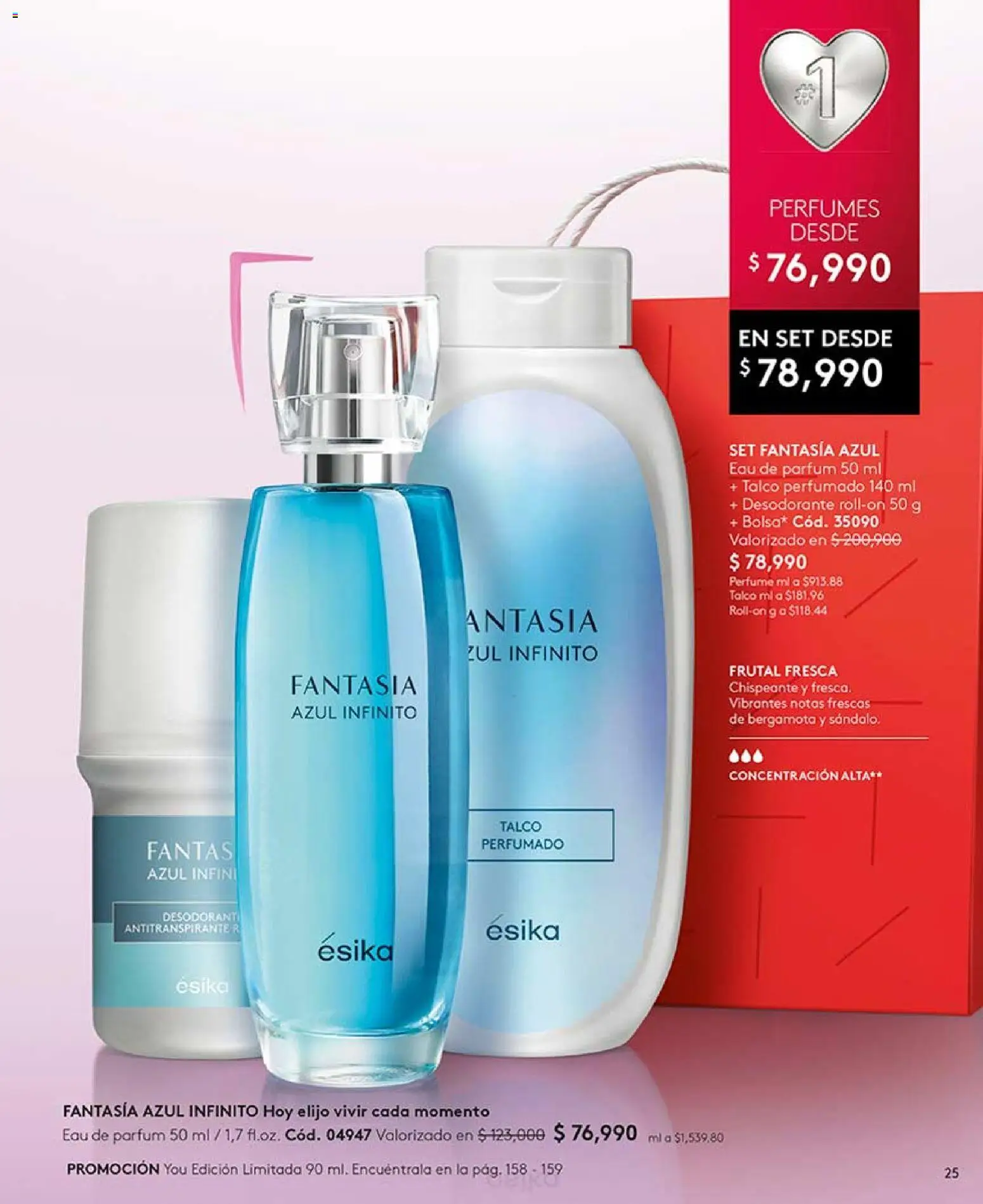 Ésika revista - valida desde el 24.04.2026 | Página: 25 | Productos: Perfume, Desodorante, Antitranspirante