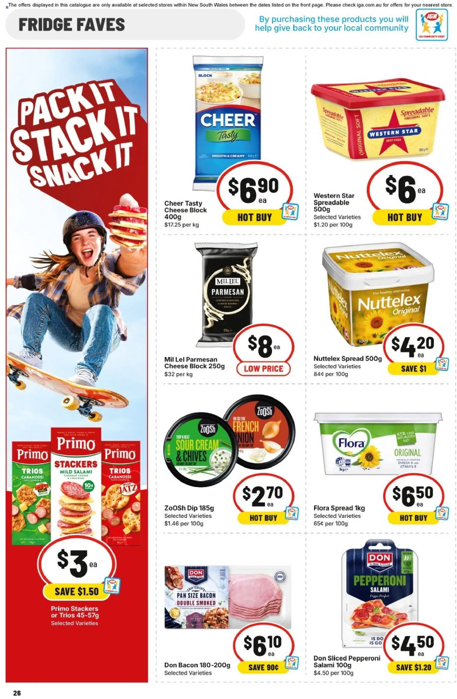 IGA catalogue - valid from 21.01.2026 | Page: 22 | Products: Bacon, Salami, Sour cream, Cream