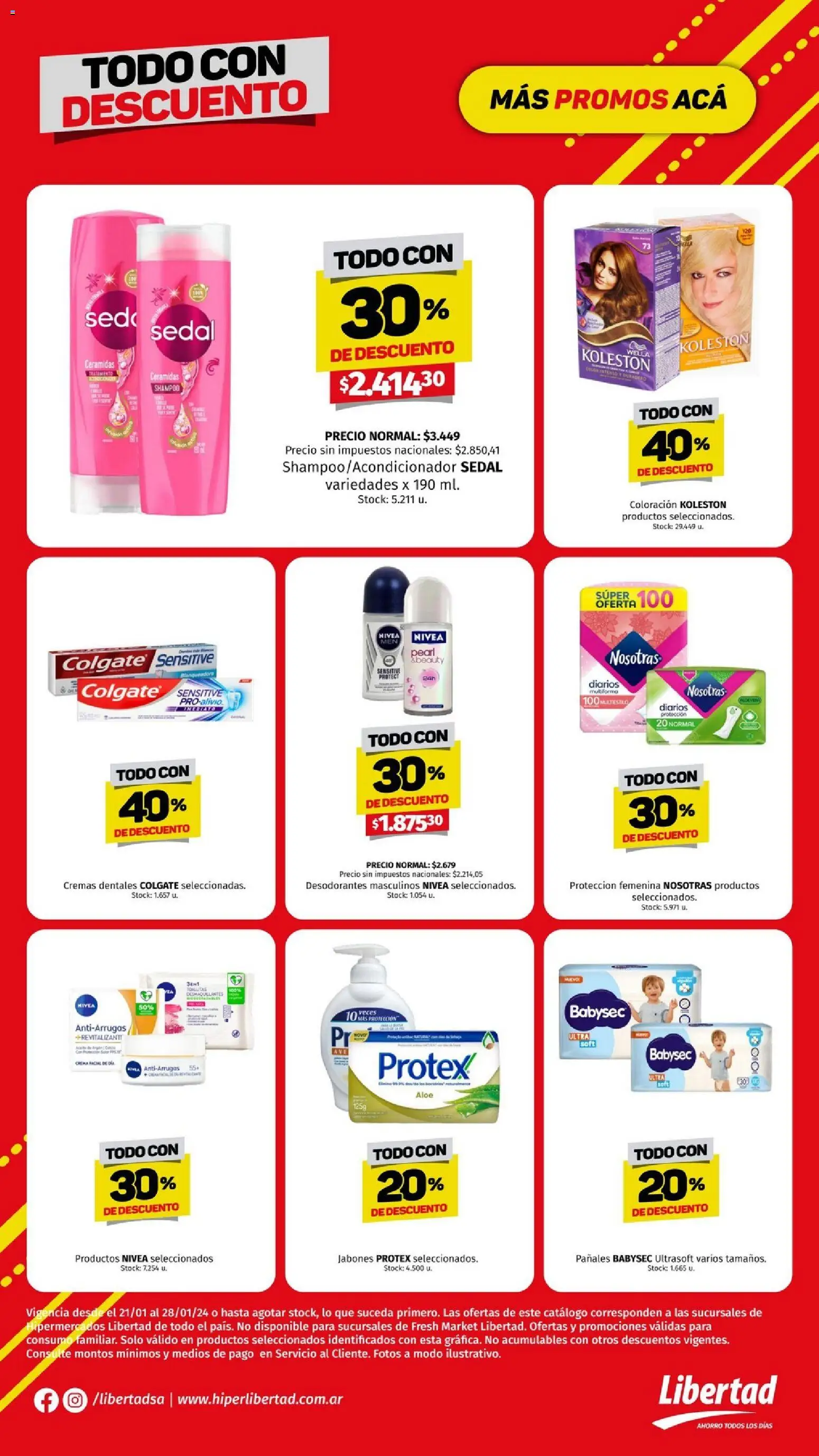 Hipermercado Libertad - Todo con │ válido desde el 21.01.2026 | Página: 11 | Productos: Shampoo, Pañales, Crema