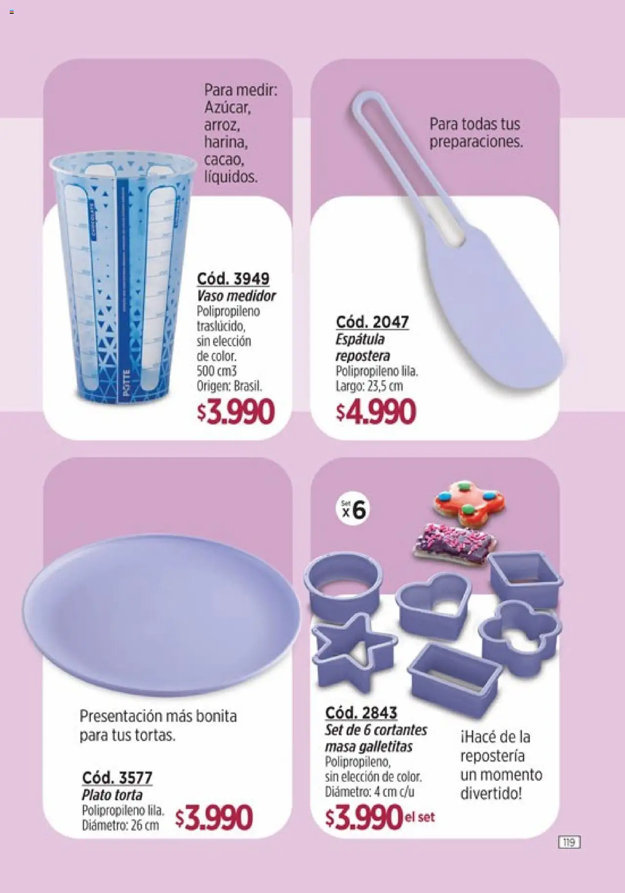 Catálogo Amodil Campaña 12 │ válido desde el 26.06.2025 | Página: 119 | Productos: Espatula, Torta, Arroz, Vaso medidor