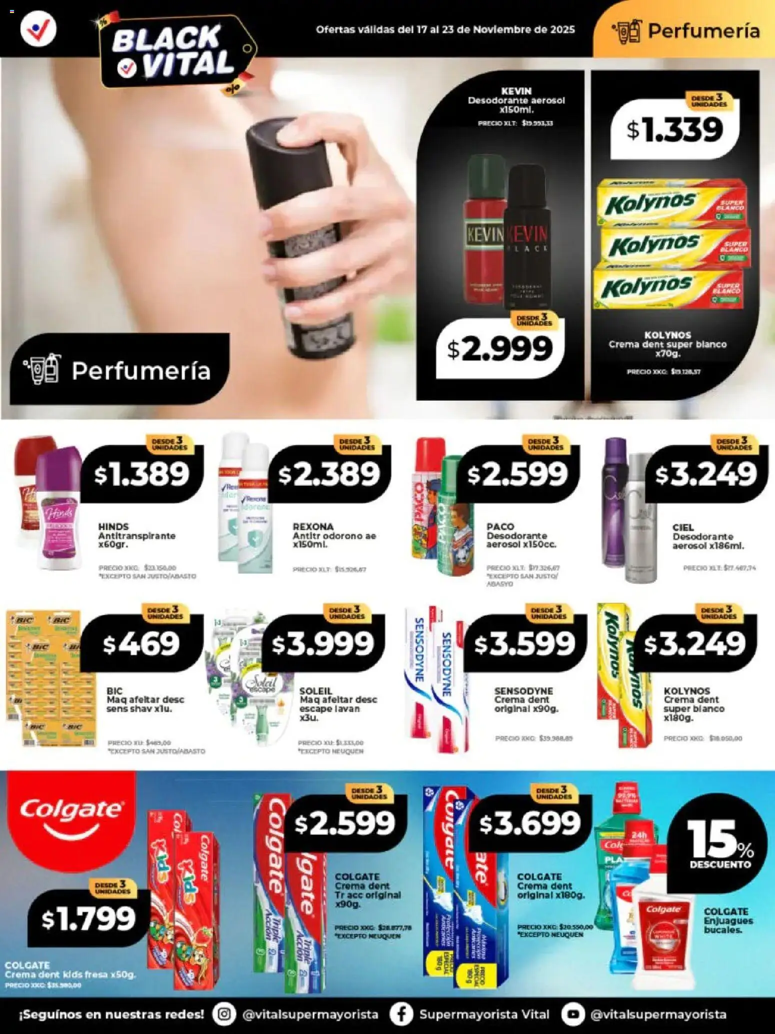 Vital - Ofertas - Abasto │ válido desde el 17.11.2025 | Página: 4 | Productos: Desodorante, Antitranspirante, Crema