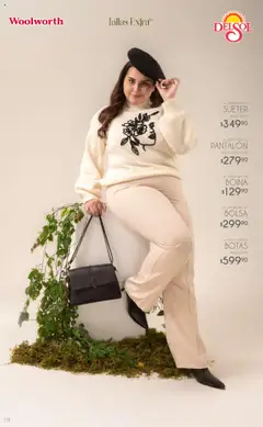 Vista previa de Del Sol y Woolworth - Catálogo Luce El Otoño, nuevo folleto de la tienda, válido en México a partir del 06.10.2025 | Página: 19 | Productos: Suéter, Botas, Bolsa, Boina