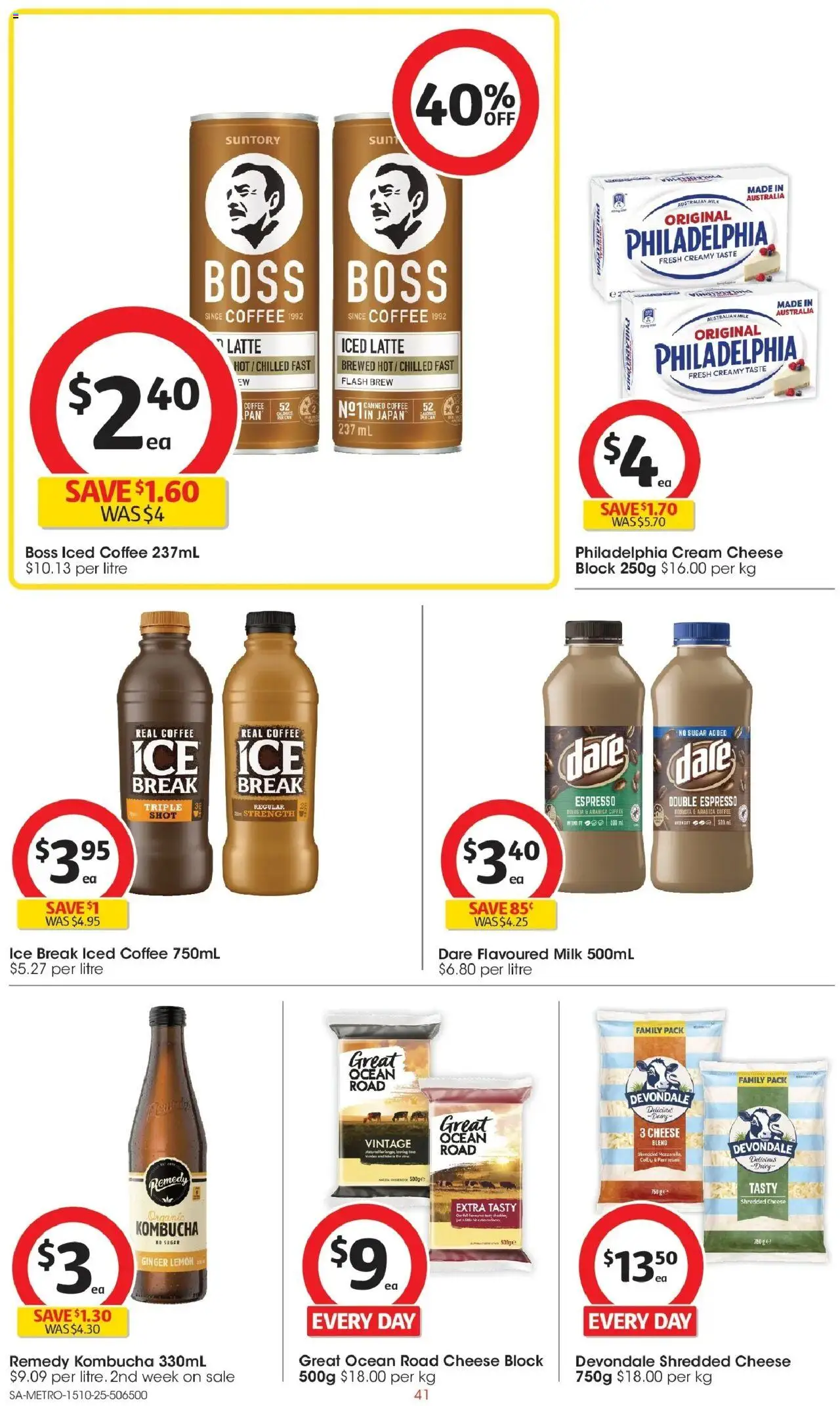 Coles catalogue - valid from 15.10.2025 | Page: 41 | Products: Milk, Cream, Sugar, Lemon