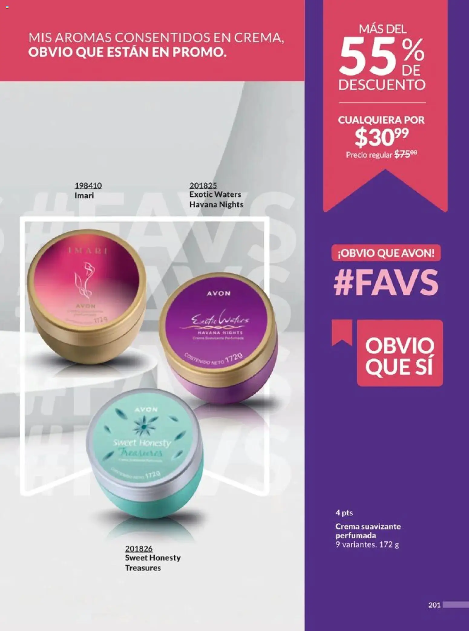Nuevas ofertas de AVON válidas en toda la República Mexicana desde el 20.12.2025. ¡Encuentra las mejores ofertas en AVON campaña 1 2026! | Página: 210 | Productos: Crema, Suavizante