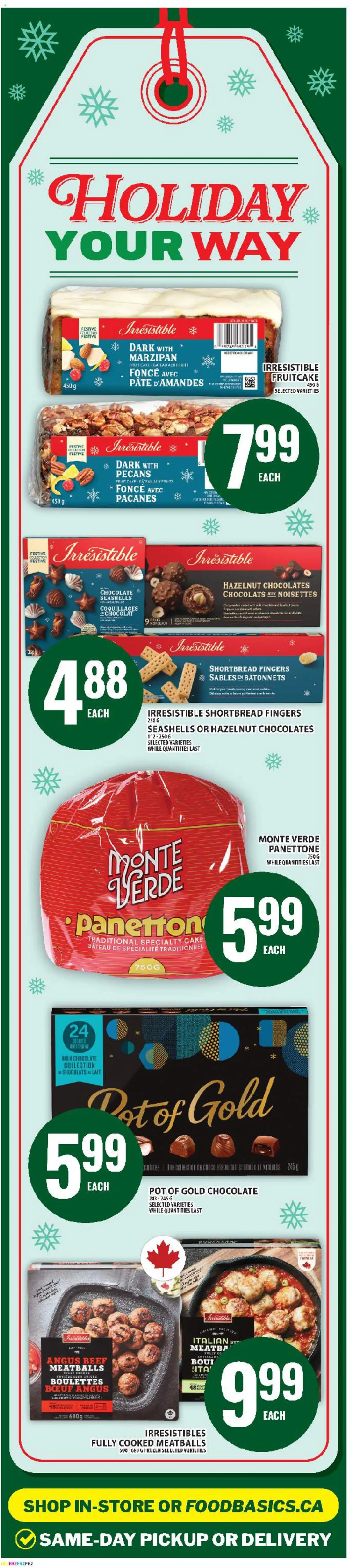 Food Basics flyer valid from 20.11.2025 | Page: 3 | Products: Beef, Milk, Chocolate