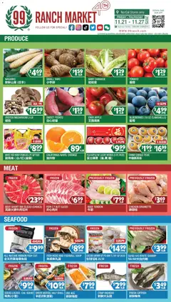 Preview of 99 Ranch Market weekly ads valid from 21.11.2025