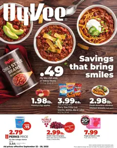 Preview of HyVee weekly ads valid from 22.09.2025