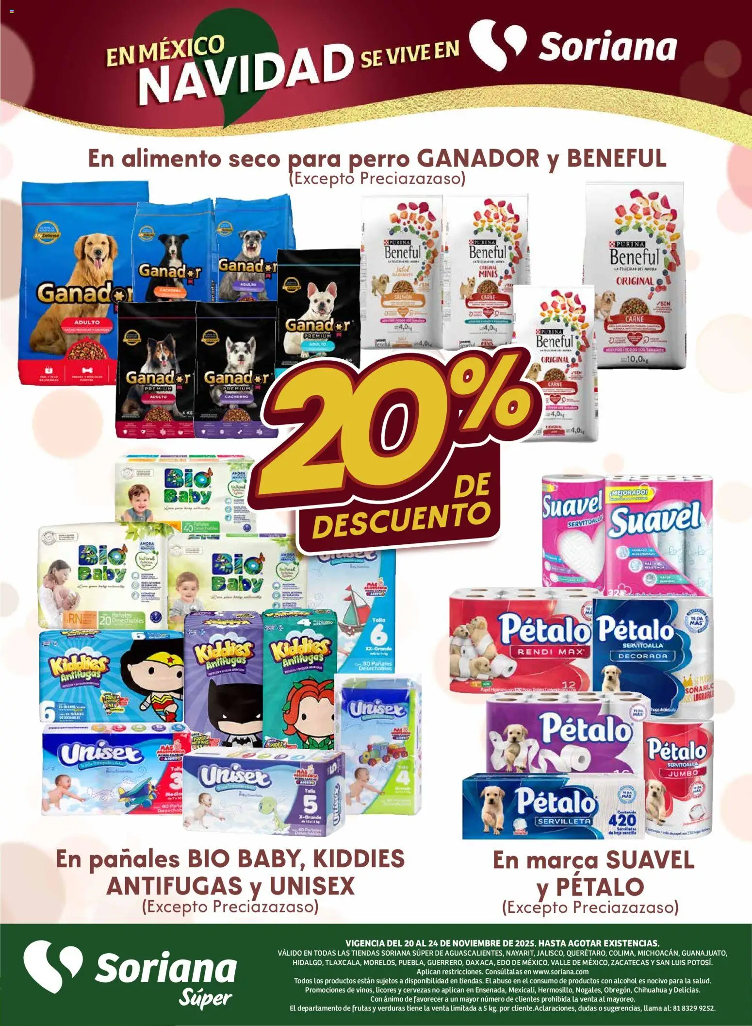 Nuevas ofertas de Soriana válidas en toda la República Mexicana desde el 20.11.2025. ¡Encuentra las mejores ofertas en Soriana - Fin de Semana Súper: Ags, Nay, Jal, Qro, Col, Mich, Gto, Hgo, Tlax, Mor, Pue, Gro, Oax, Edo. de Mex, Valle de México, Za! | Página: 2 | Productos: Pañales, Té
