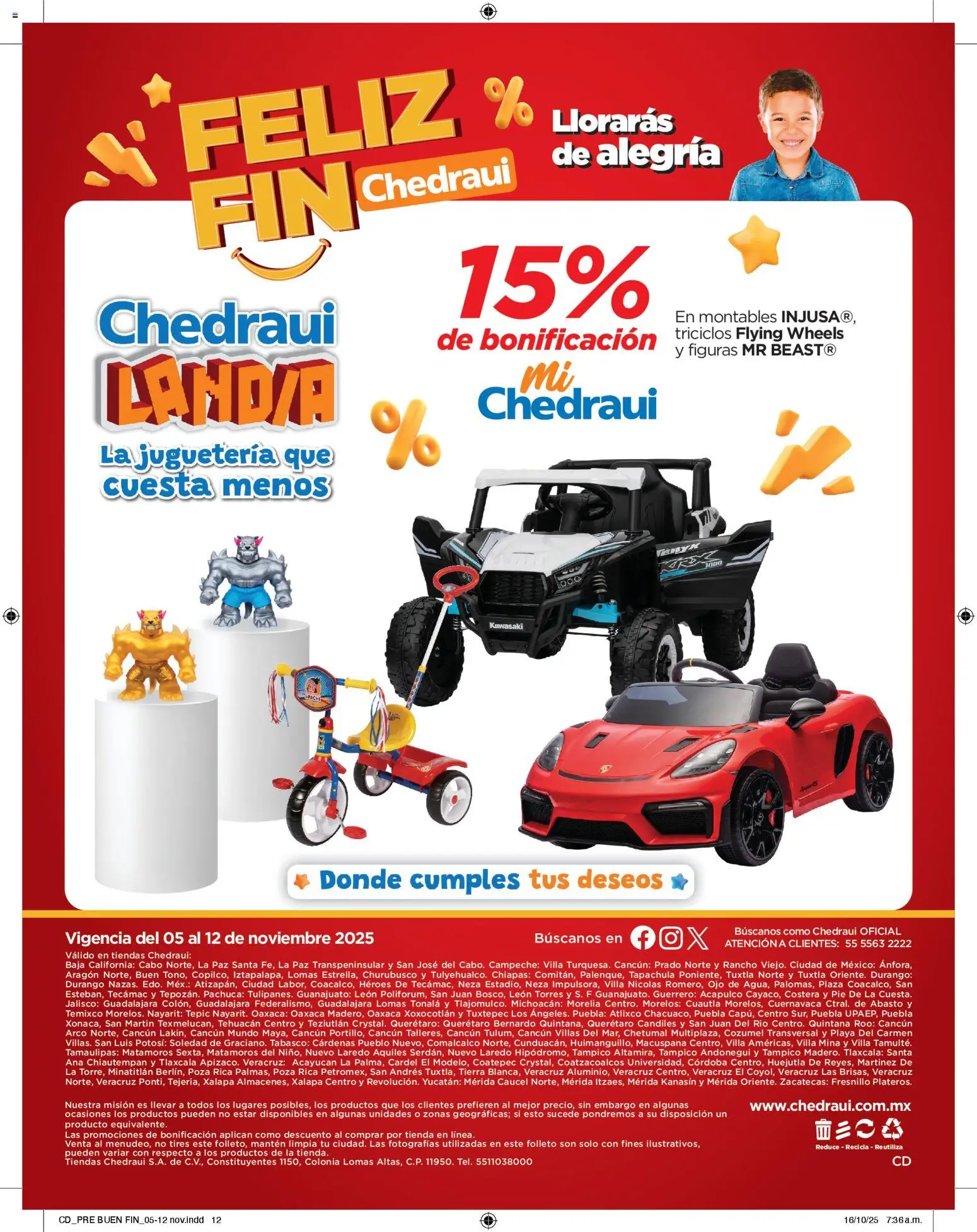 Nuevas ofertas de Chedraui válidas en toda la República Mexicana desde el 05.11.2025. ¡Encuentra las mejores ofertas en Chedraui Buen Fin! | Página: 12