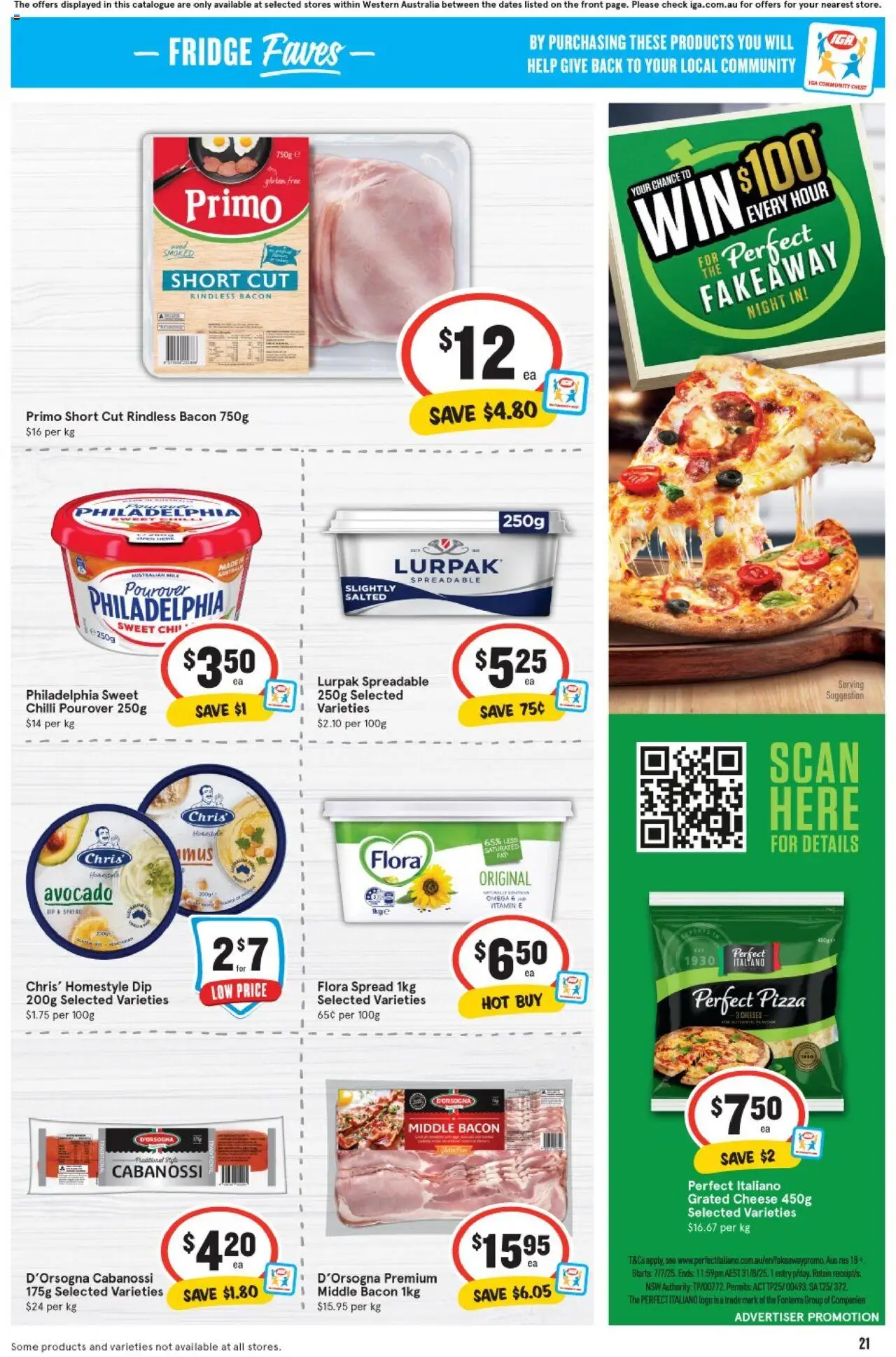 IGA catalogue - valid from 06.08.2025 | Page: 21 | Products: Bacon, Pizza, Chilli, Vitamin