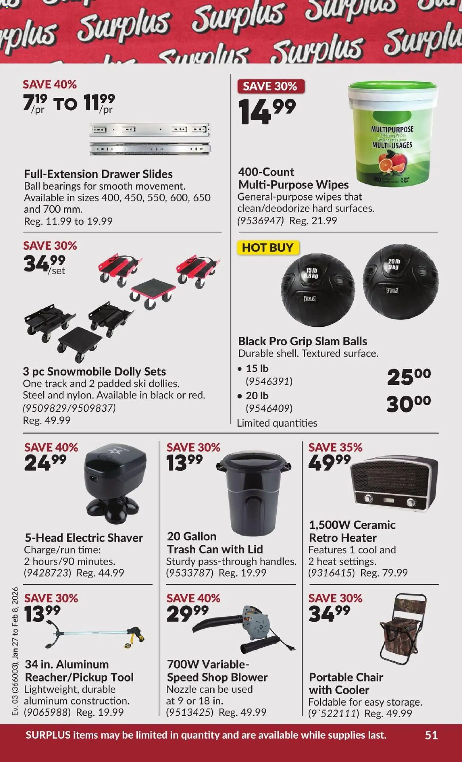 Princess Auto flyer valid from 27.01.2026 | Page: 59 | Products: PC, Shaver, Chair