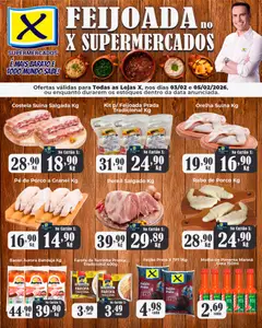 X Supermercados - Ofertas Feijoada - Pré-Visualização do folheto da loja X Supermercados, válido de 03.02.2026