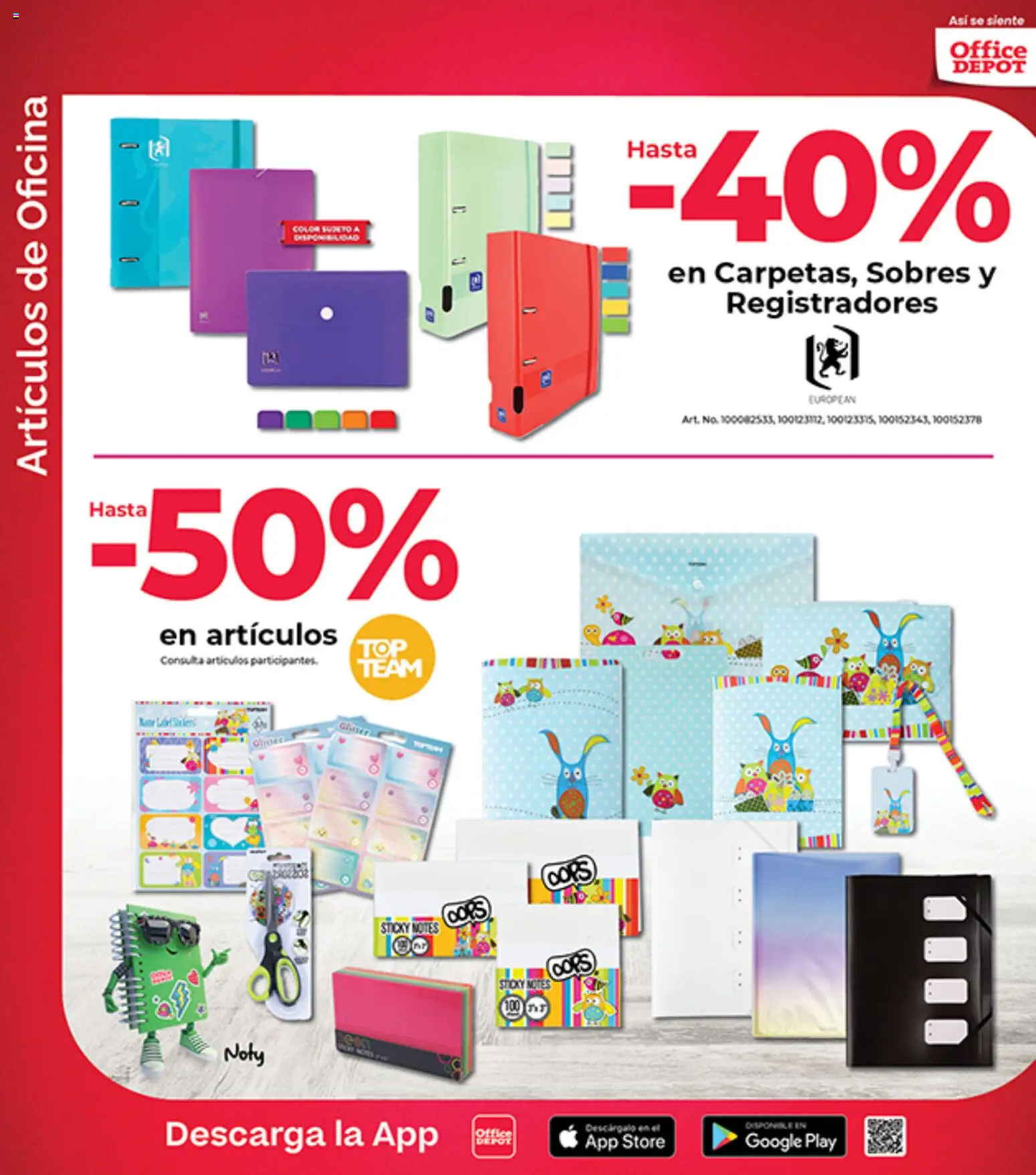 Nuevas ofertas de Office Depot válidas en toda la República Mexicana desde el 01.04.2026. ¡Encuentra las mejores ofertas en Office Depot catálogo! | Página: 6