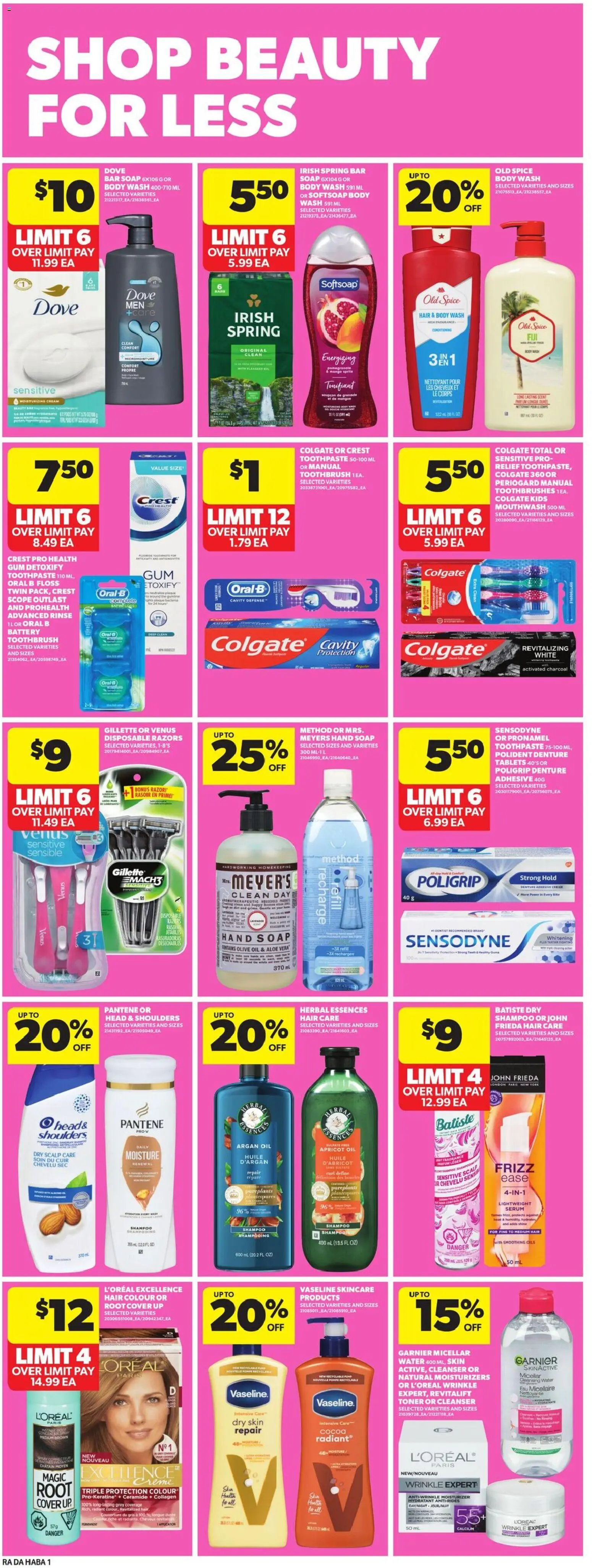 Atlantic Superstore flyer valid from 01.01.2026 | Page: 19 | Products: Concealer, Body wash, Mouthwash, Battery