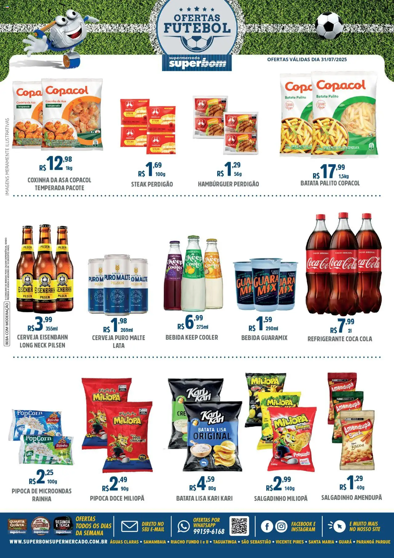 Superbom Folheto - válido de 31.07.2025 | Página: 1 | Produtos: Eisenbahn, Cerveja, Copa, Pipoca