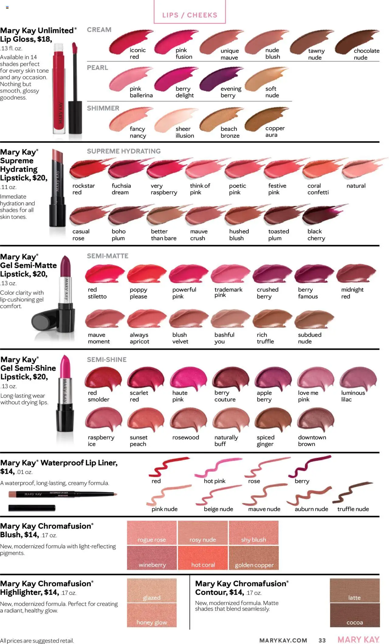 Mary Kay The Look Fall/Holiday 2025 - valid from 16.09.2025 | Page: 33 | Products: Plum, Fusion, Ginger, Peach