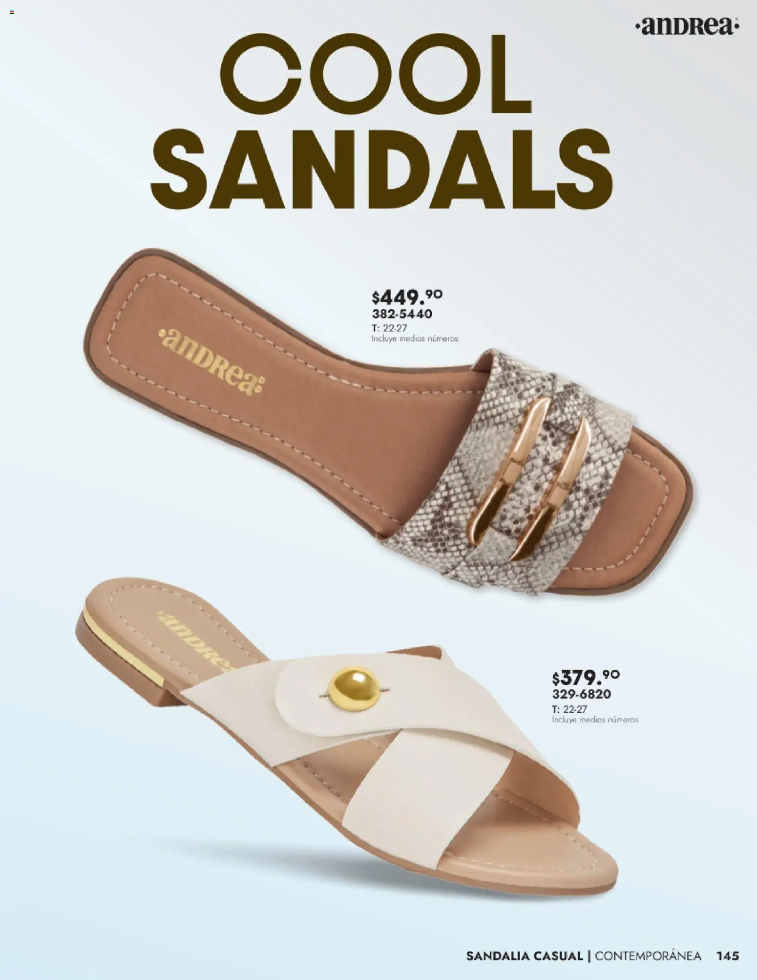 Nuevas ofertas de Andrea válidas en toda la República Mexicana desde el 24.08.2025. ¡Encuentra las mejores ofertas en Andrea - Catálogo Calzado Dama! | Página: 145