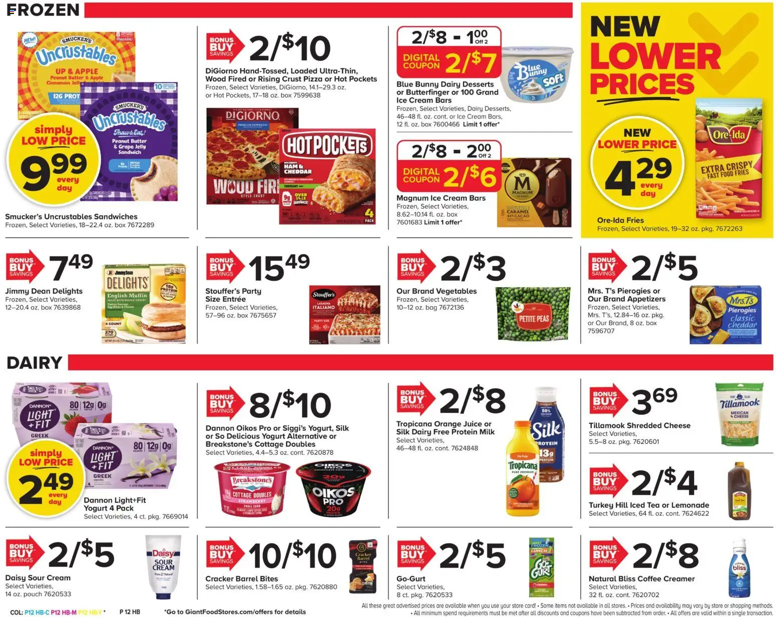 Giant Weekly Ad - valid from 20.03.2026 | Page: 15 | Products: Milk, Pizza, Juice, Tea